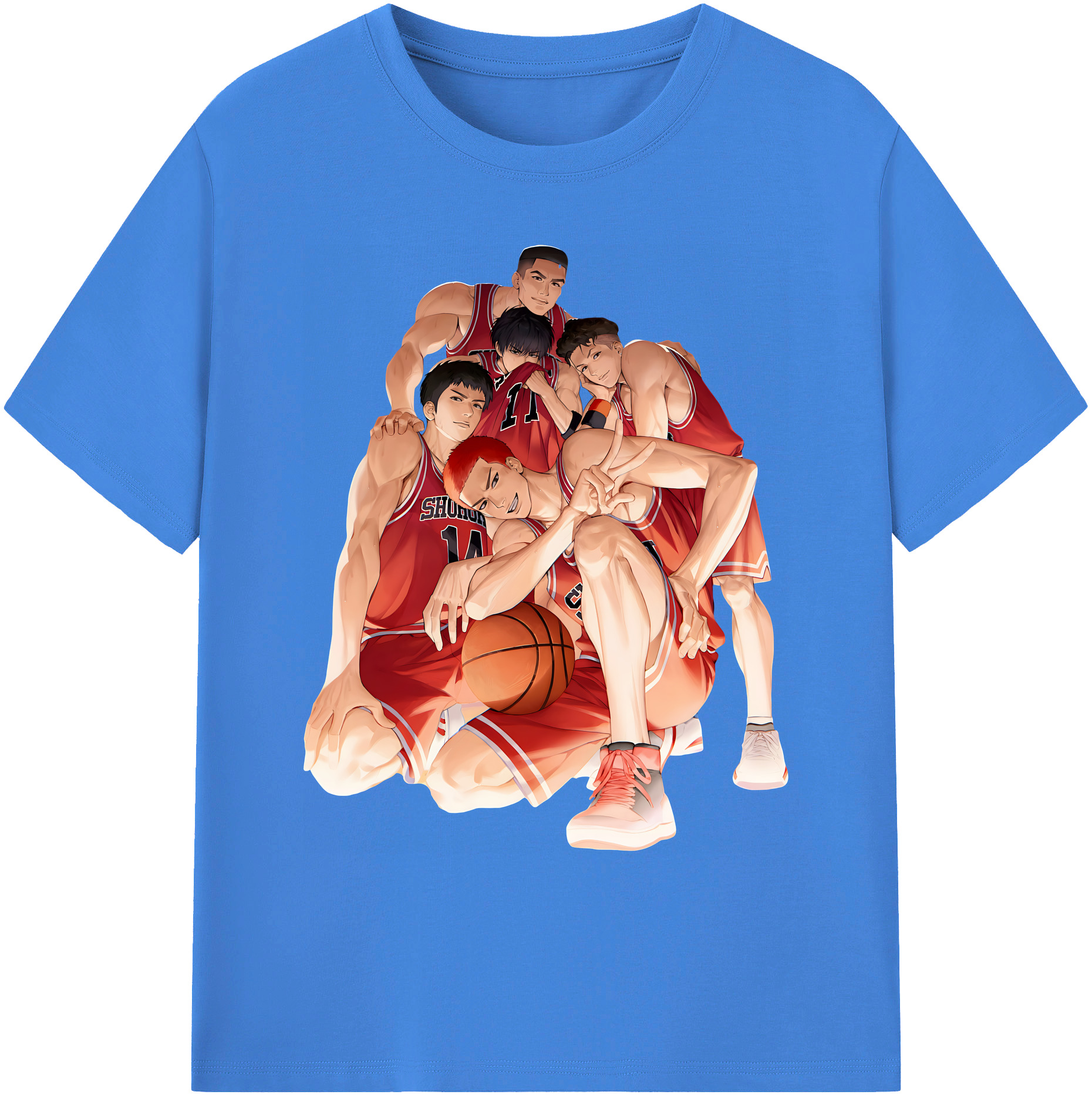 （画像用） SLAM DUNK／スラムダンク 綿100％ メンズ半袖Tシャツ｜肌触りやわらか＆通気性