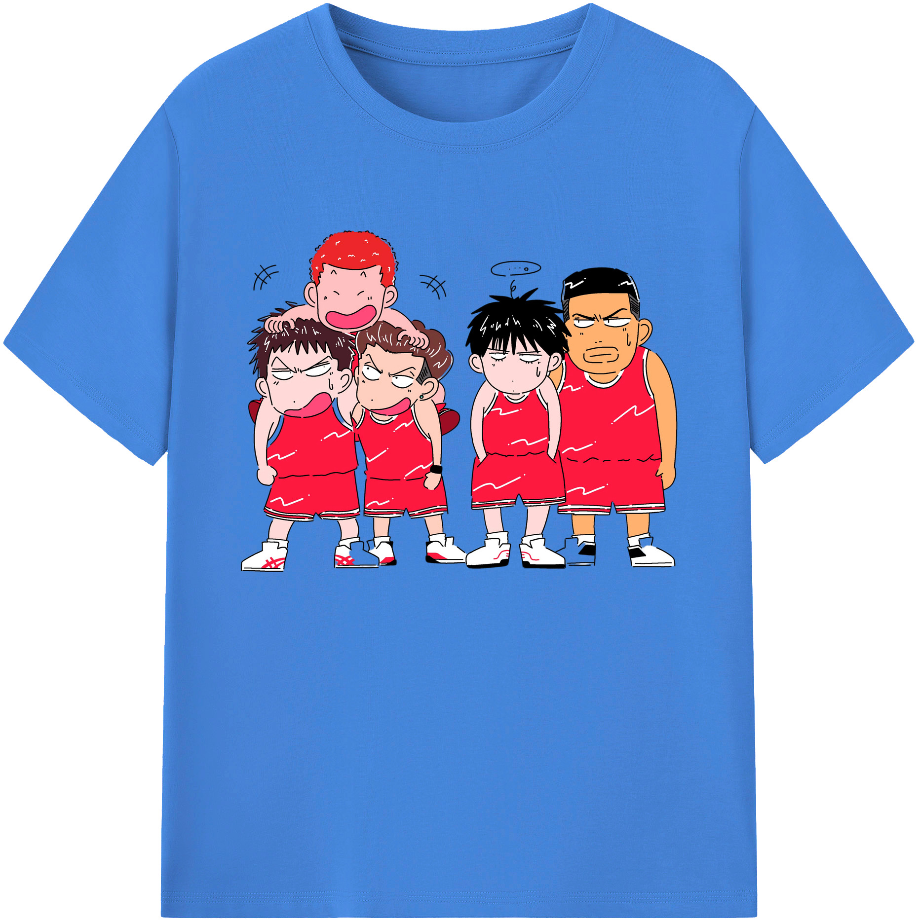 （画像用） SLAM DUNK／スラムダンク 綿100％ メンズ半袖Tシャツ｜肌触りやわらか＆通気性