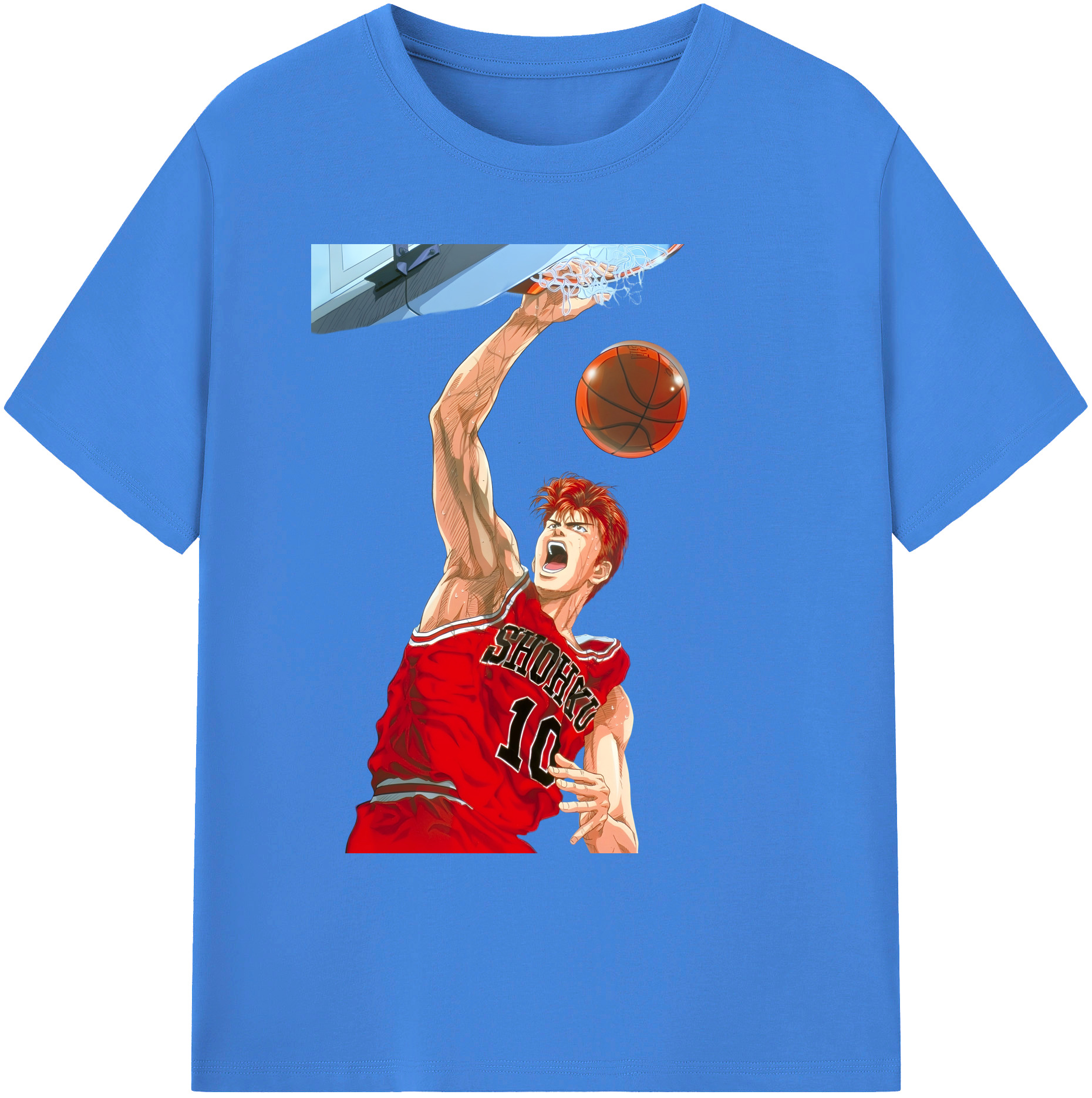 （画像用） SLAM DUNK／スラムダンク 綿100％ メンズ半袖Tシャツ｜肌触りやわらか＆通気性