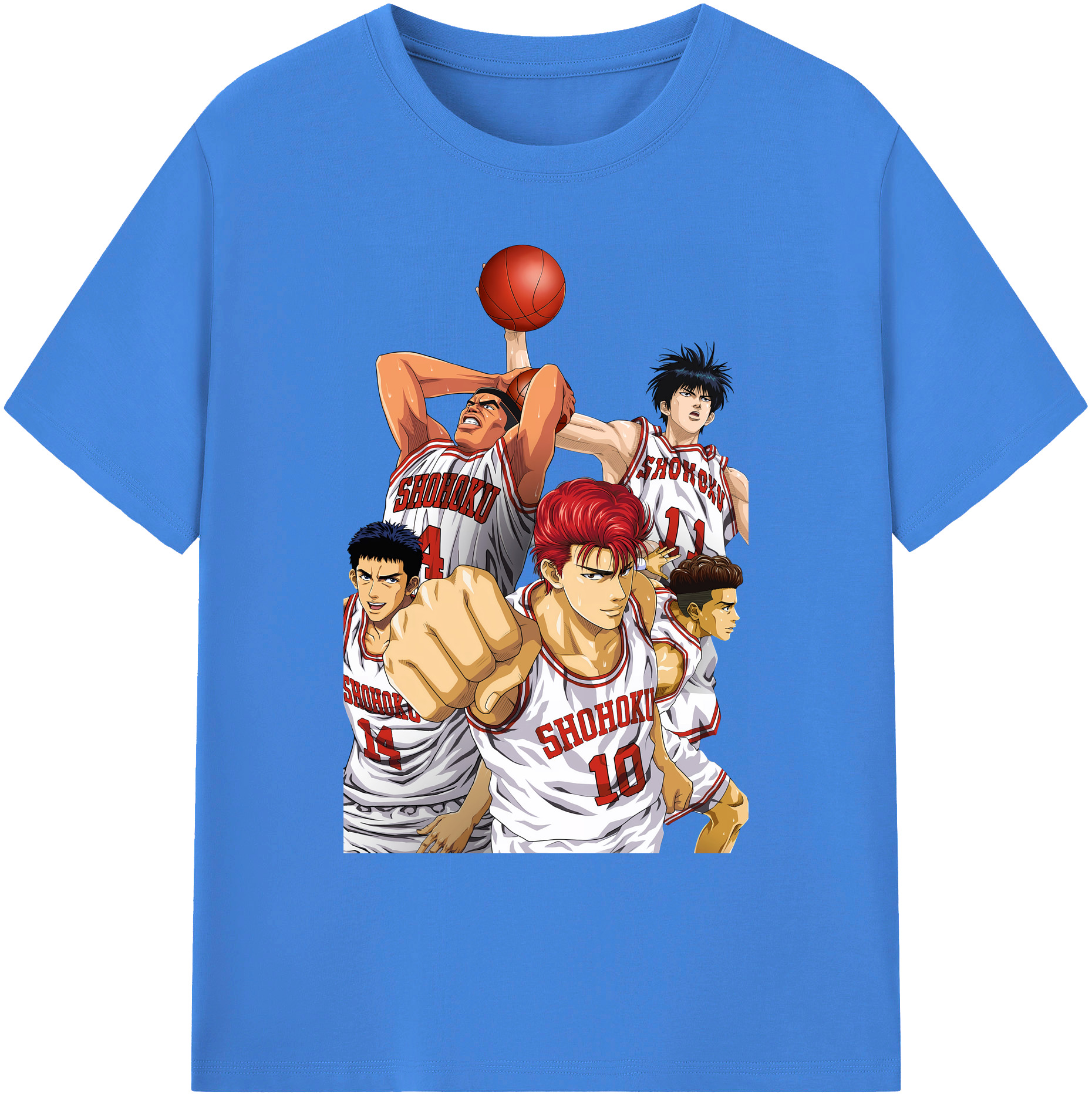 （画像用） SLAM DUNK／スラムダンク 綿100％ メンズ半袖Tシャツ｜肌触りやわらか＆通気性
