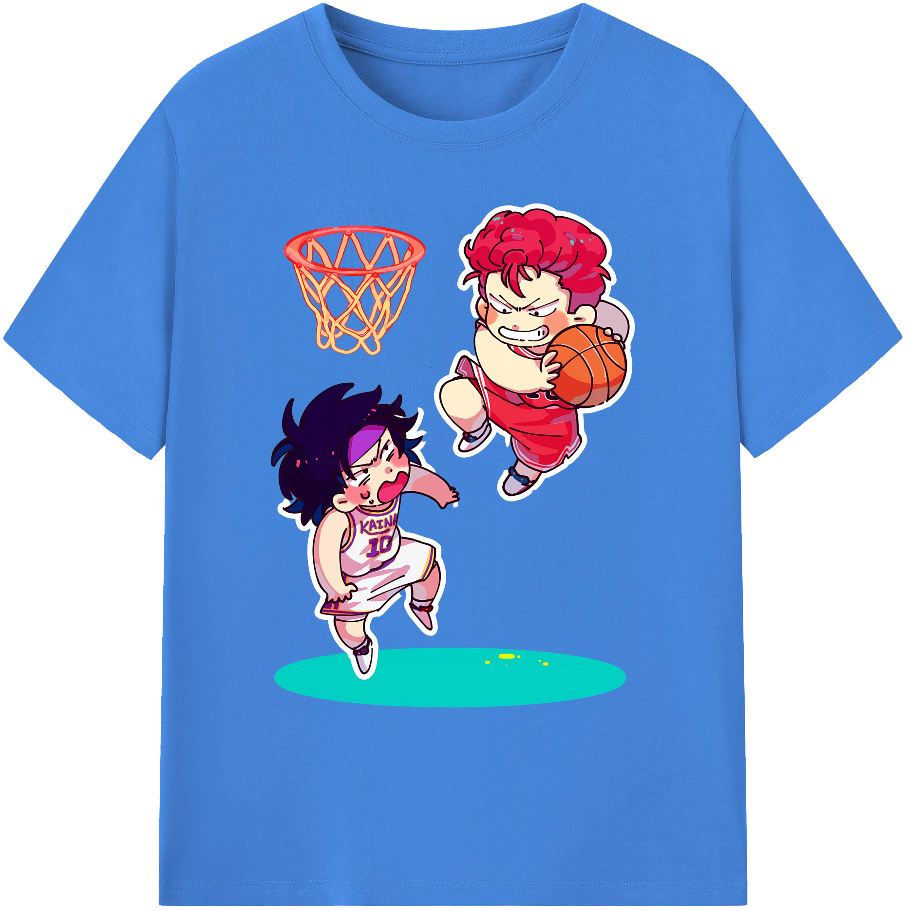 （画像用） SLAM DUNK／スラムダンク 綿100％ メンズ半袖Tシャツ｜肌触りやわらか＆通気性
