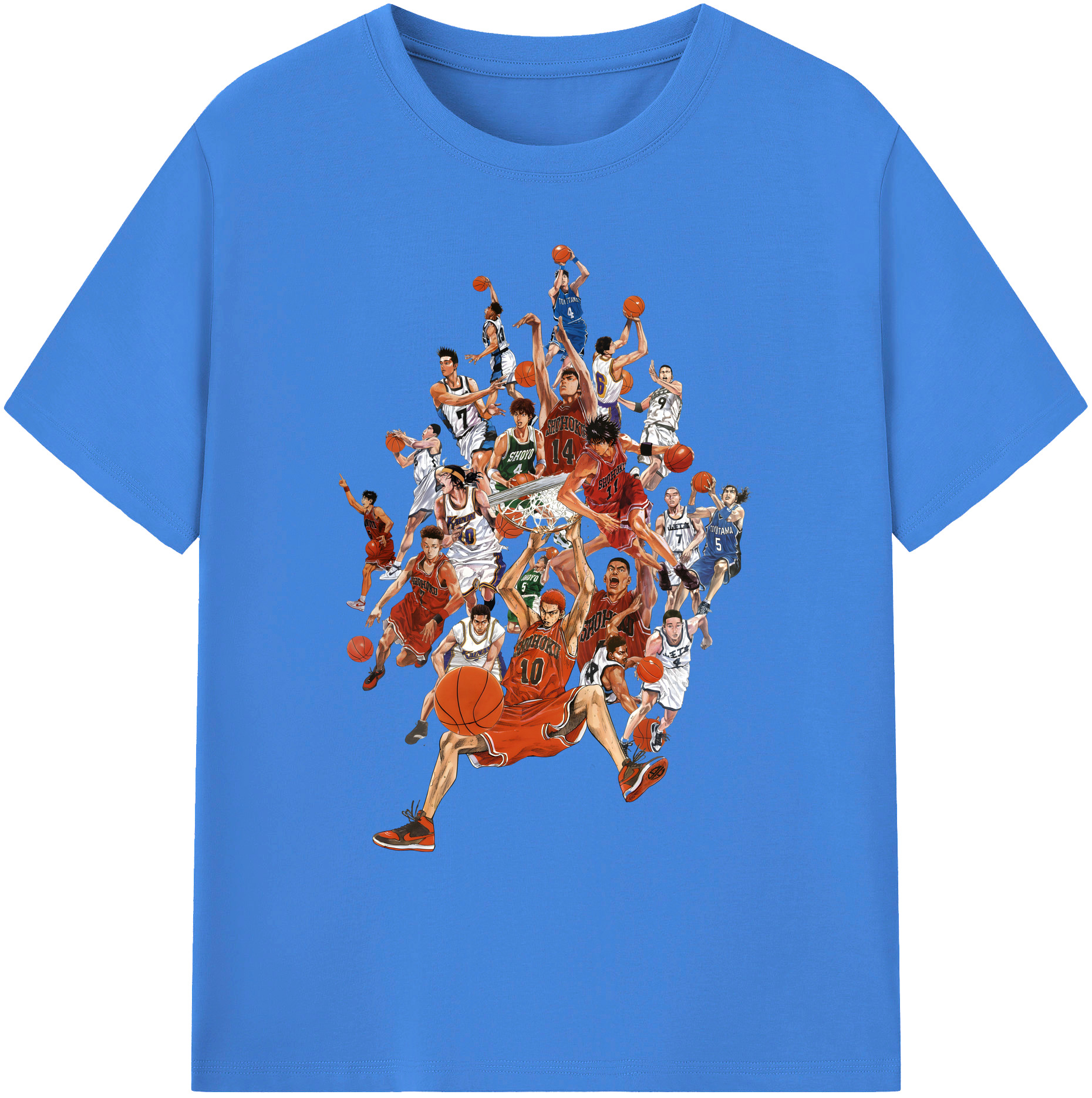 （画像用） SLAM DUNK／スラムダンク 綿100％ メンズ半袖Tシャツ｜肌触りやわらか＆通気性
