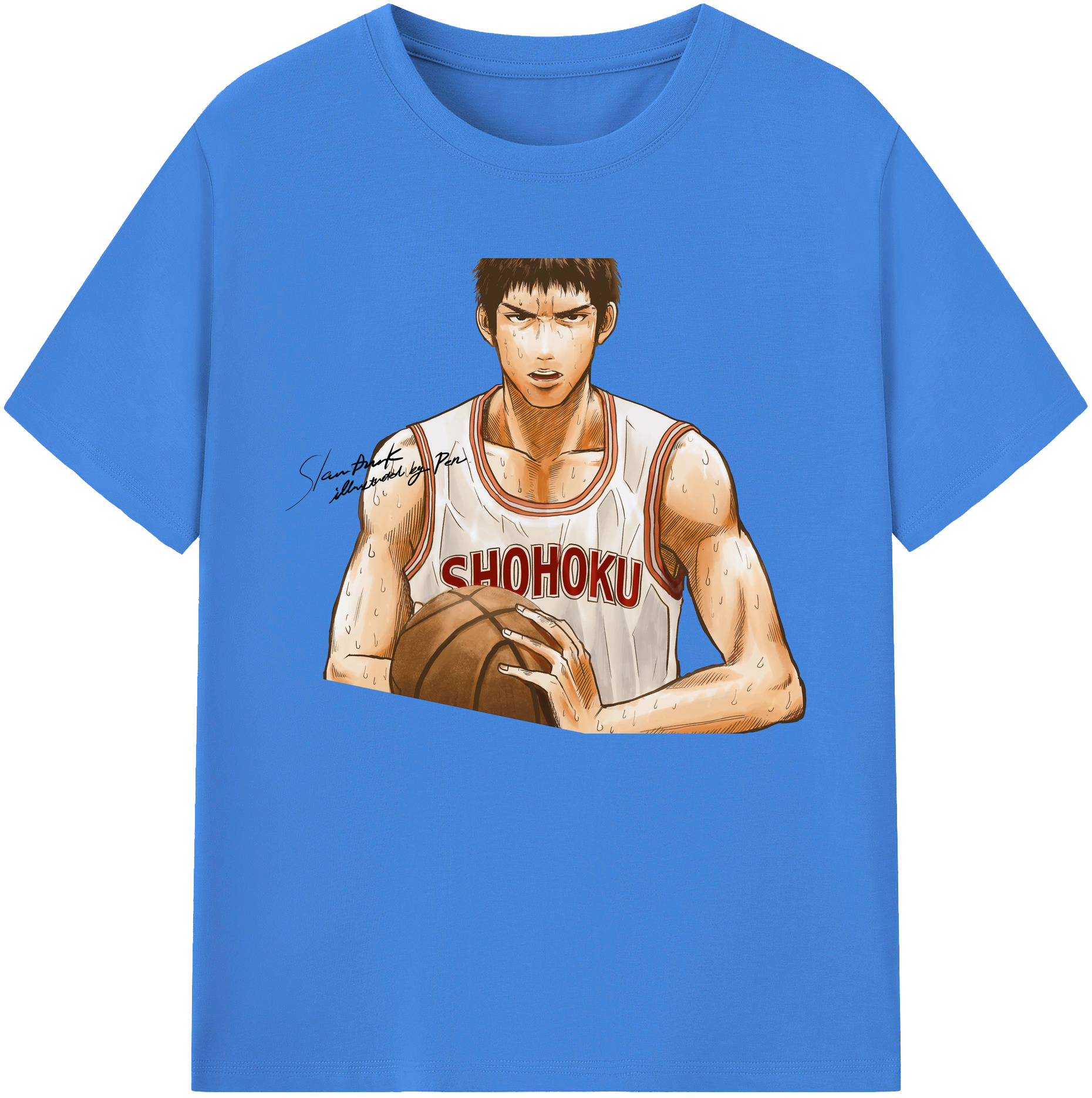 （画像用） SLAM DUNK／スラムダンク 綿100％ メンズ半袖Tシャツ｜肌触りやわらか＆通気性