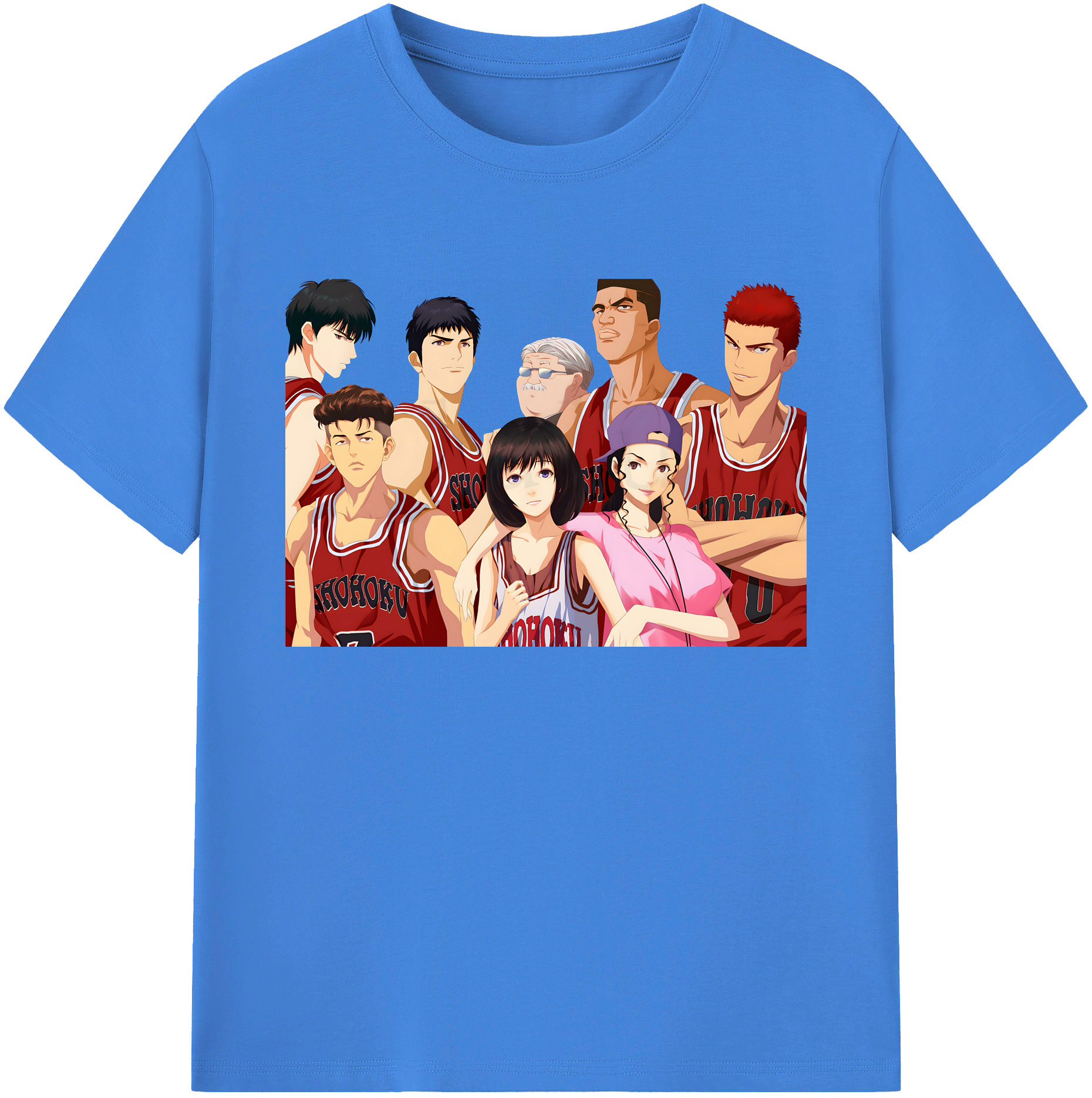 （画像用） SLAM DUNK／スラムダンク 綿100％ メンズ半袖Tシャツ｜肌触りやわらか＆通気性
