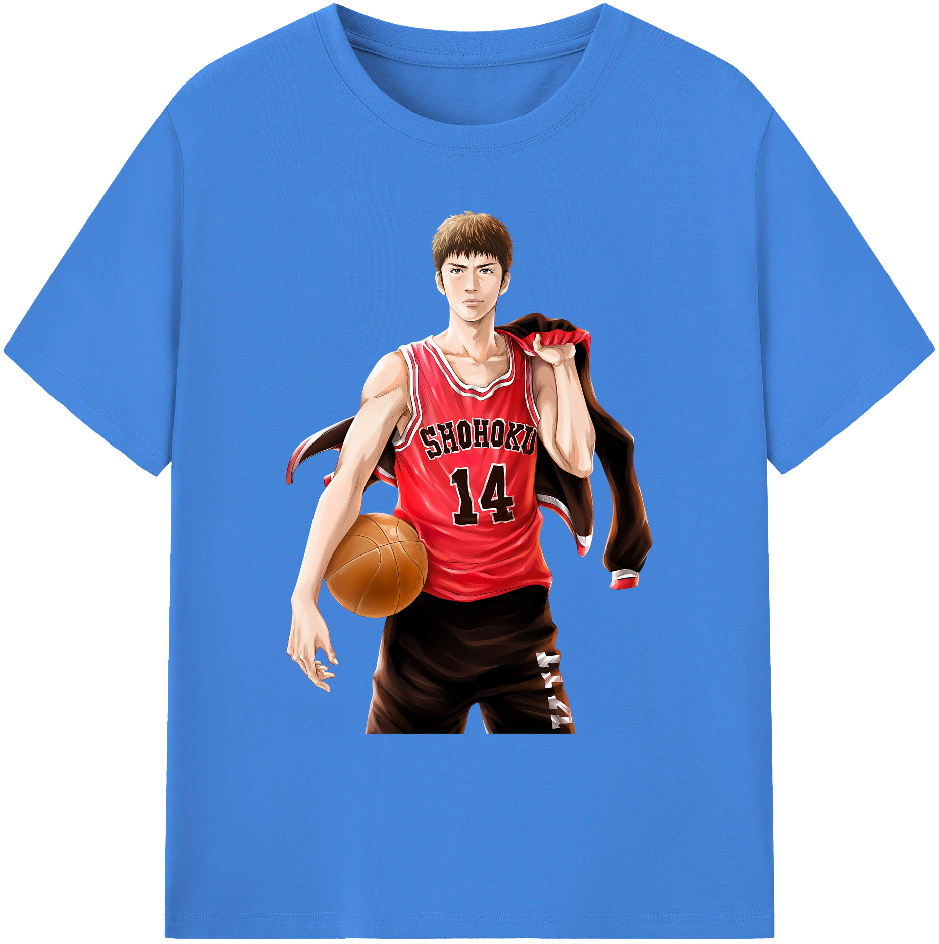 （画像用） SLAM DUNK／スラムダンク 綿100％ メンズ半袖Tシャツ｜肌触りやわらか＆通気性