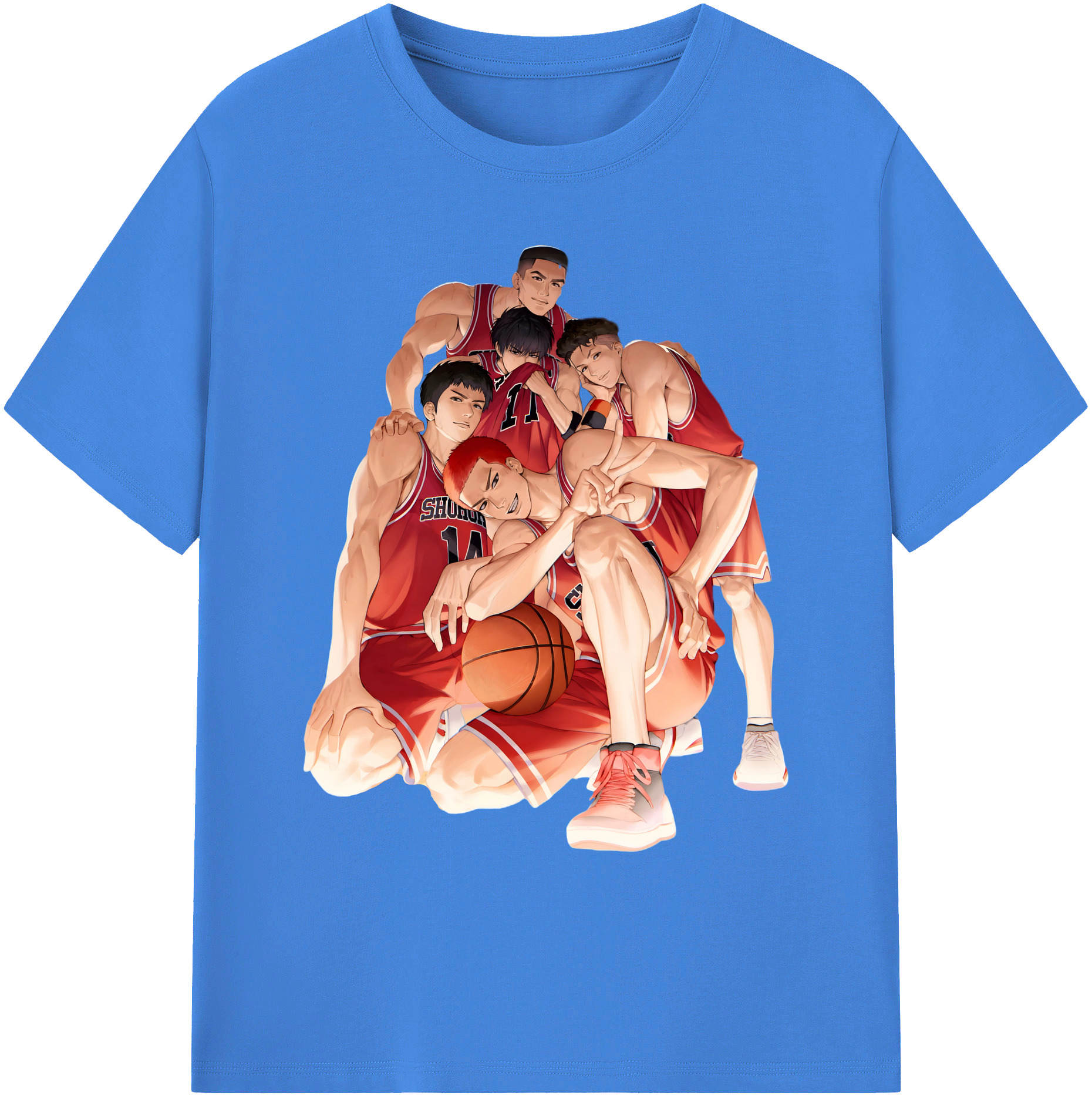 （画像用） SLAM DUNK／スラムダンク 綿100％ メンズ半袖Tシャツ｜肌触りやわらか＆通気性