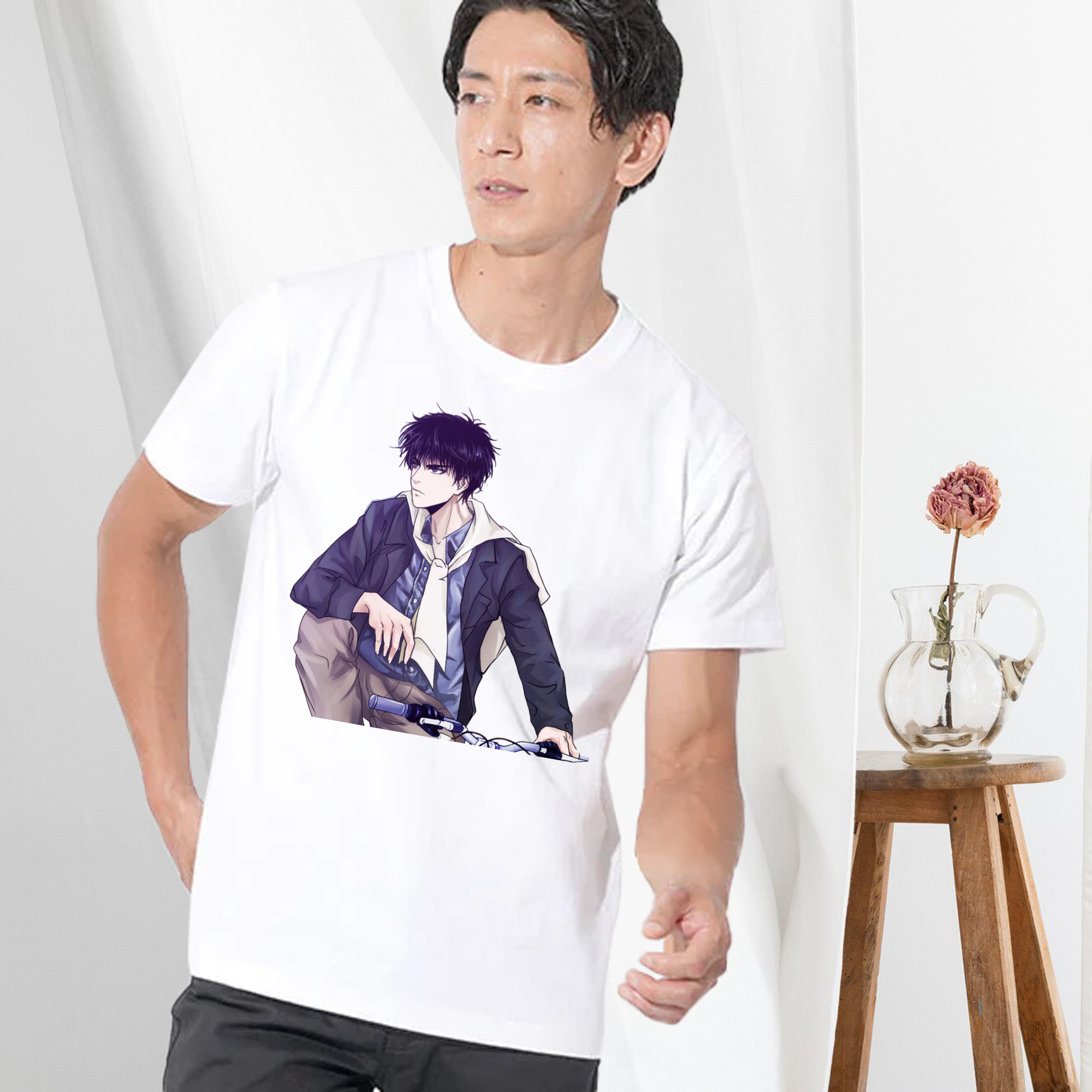 SLAM DUNK／スラムダンク 綿100％ メンズ半袖Tシャツ｜肌触りやわらか＆通気性