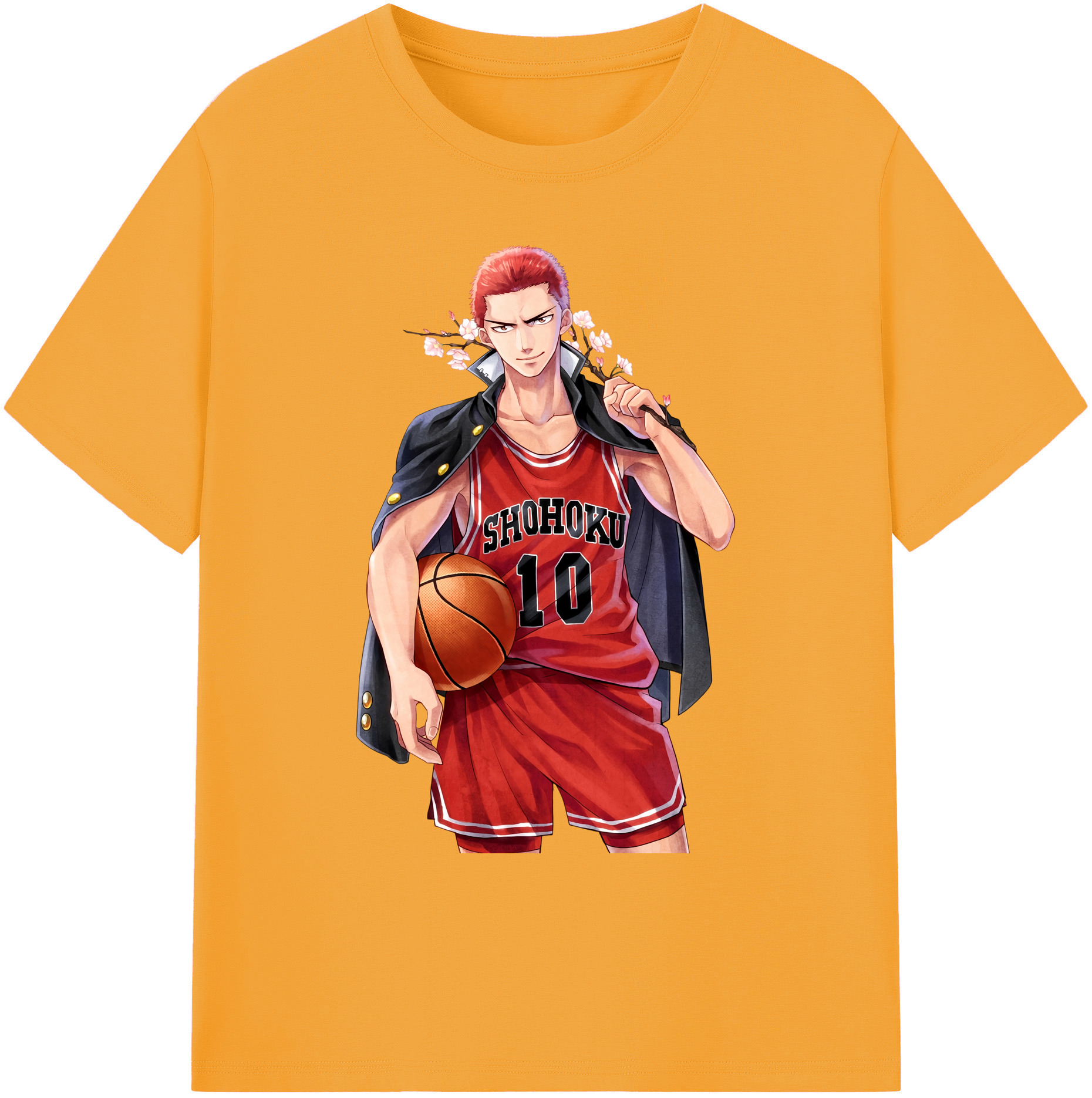 （画像用） SLAM DUNK／スラムダンク 綿100％ メンズ半袖Tシャツ｜肌触りやわらか＆通気性