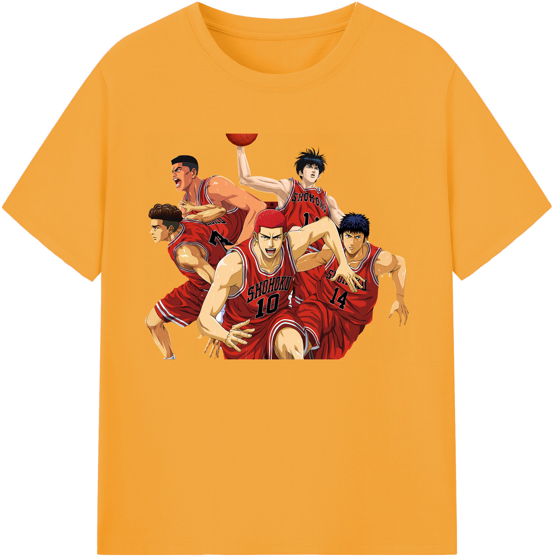 （画像用） SLAM DUNK／スラムダンク 綿100％ メンズ半袖Tシャツ｜肌触りやわらか＆通気性