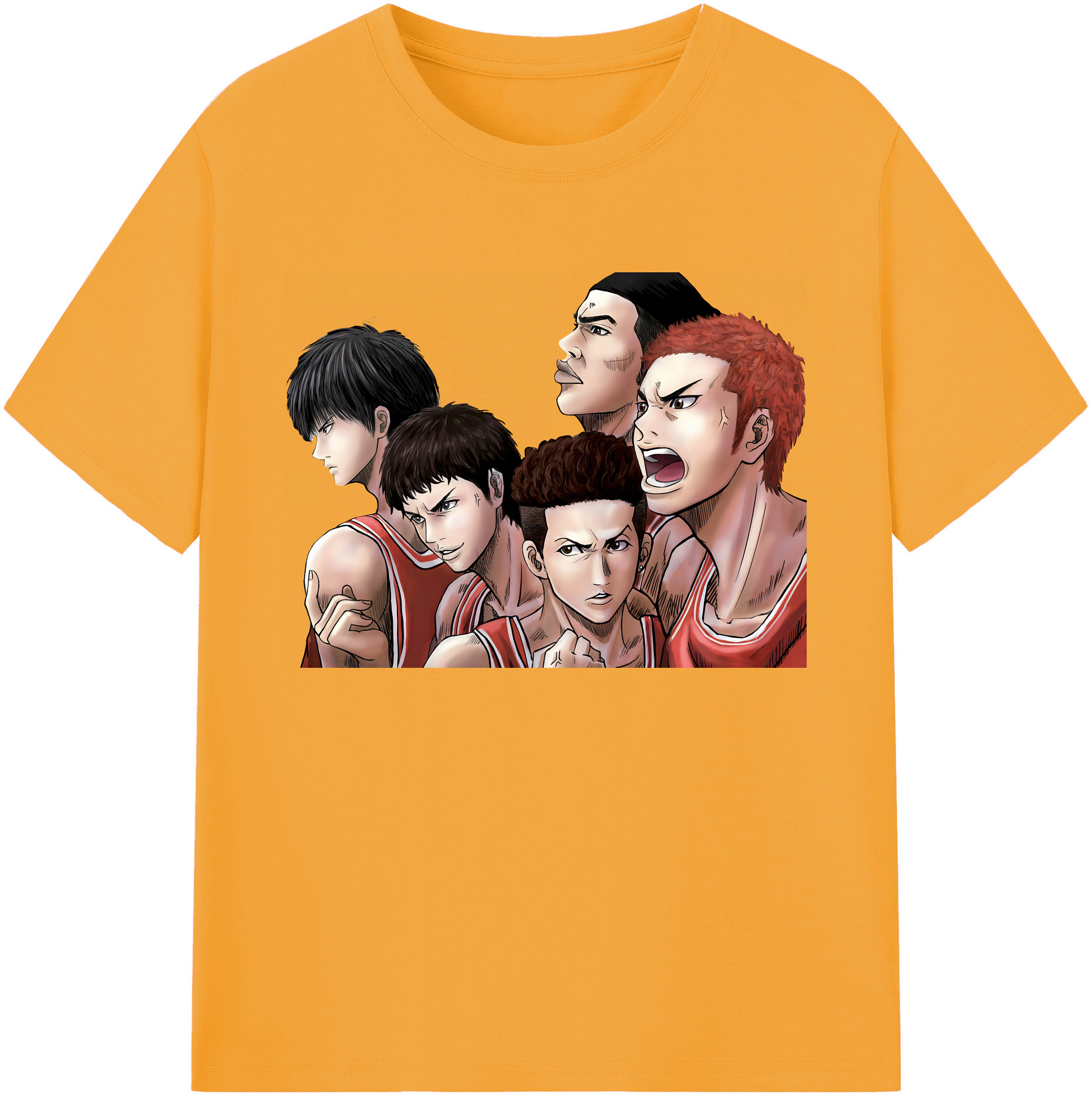 （画像用） SLAM DUNK／スラムダンク 綿100％ メンズ半袖Tシャツ｜肌触りやわらか＆通気性