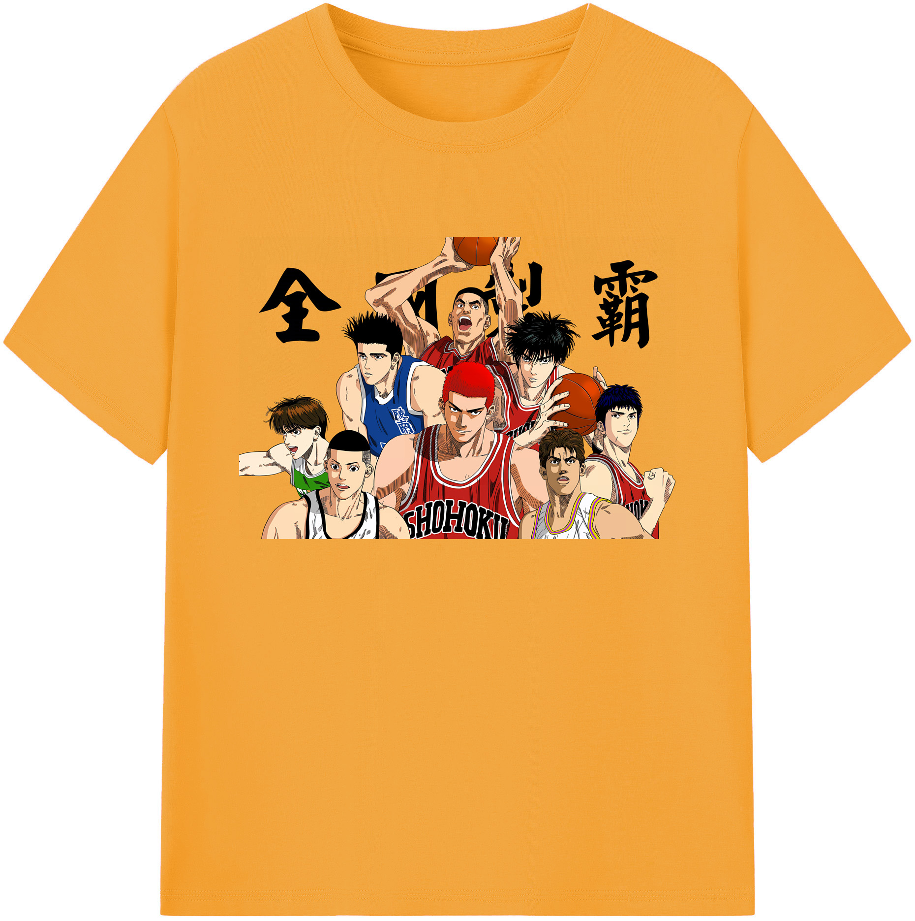 （画像用） SLAM DUNK／スラムダンク 綿100％ メンズ半袖Tシャツ｜肌触りやわらか＆通気性