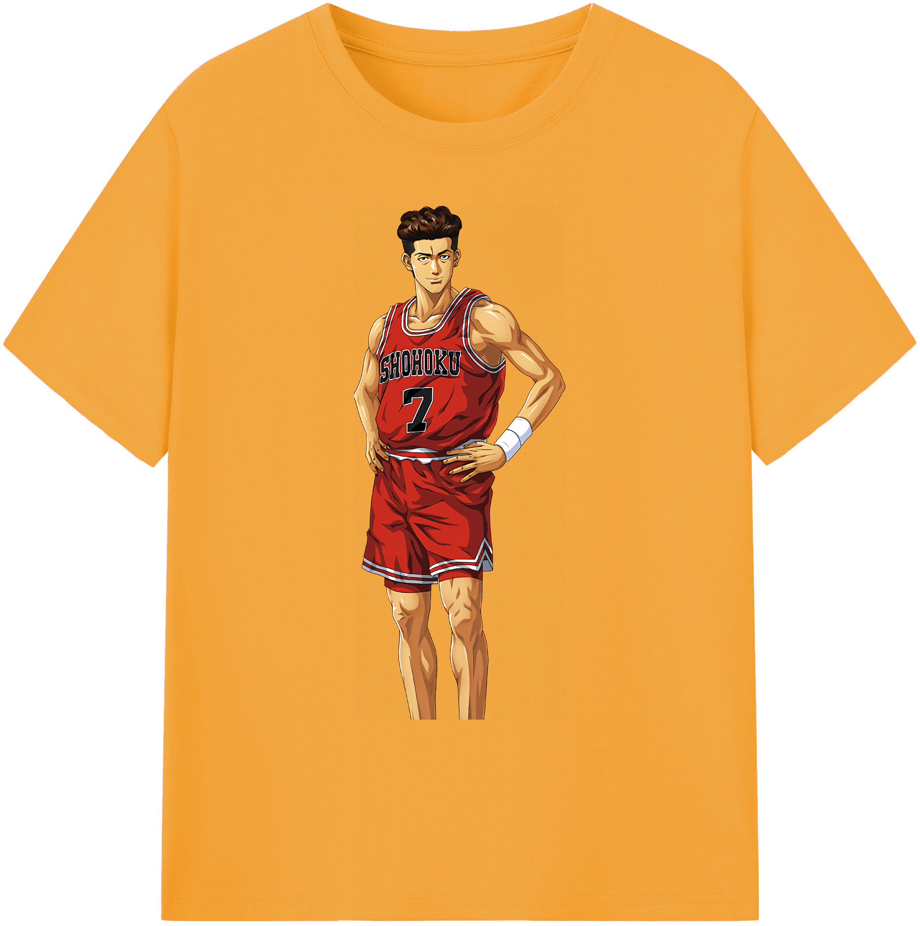 （画像用） SLAM DUNK／スラムダンク 綿100％ メンズ半袖Tシャツ｜肌触りやわらか＆通気性