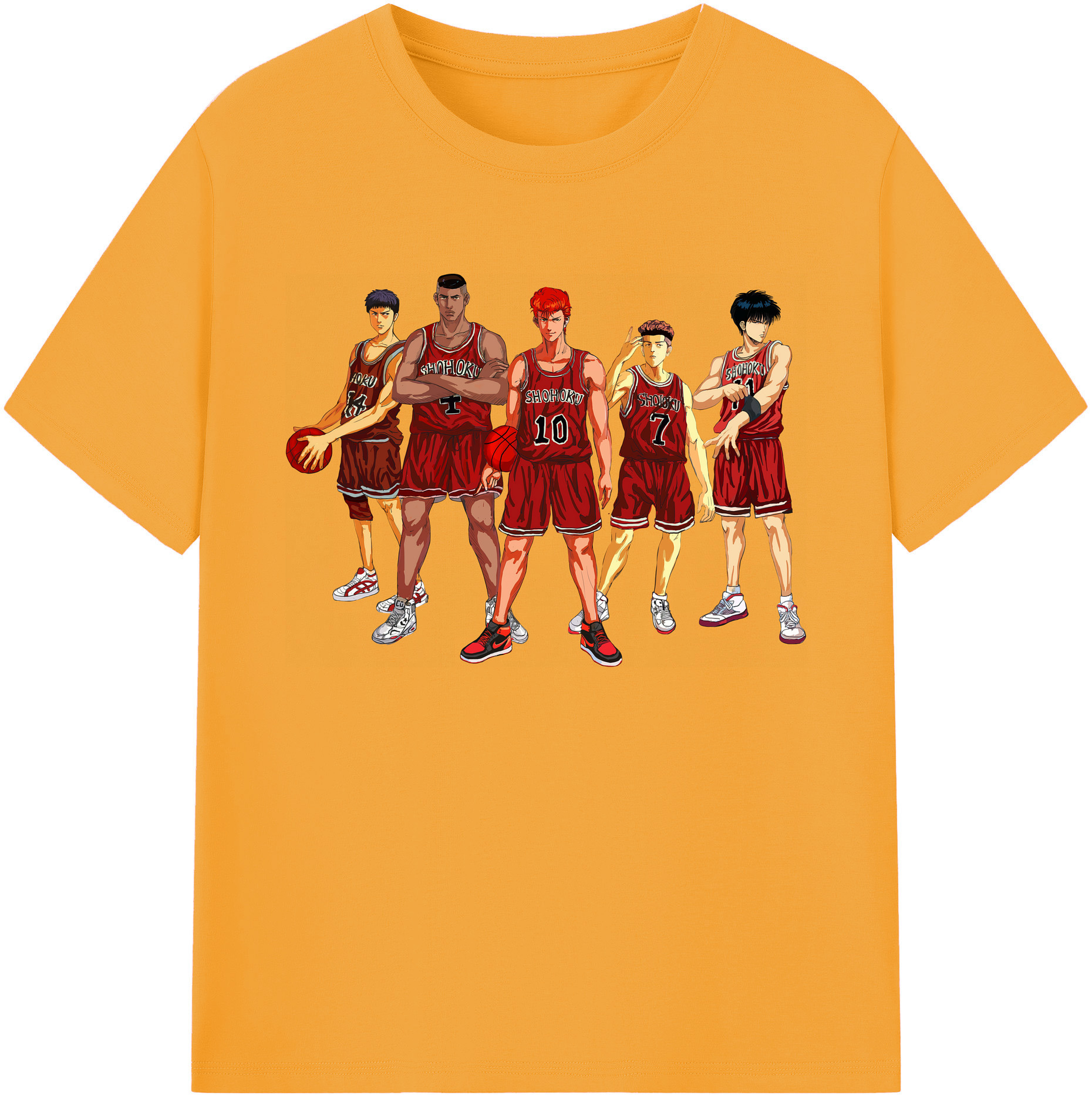 （画像用） SLAM DUNK／スラムダンク 綿100％ メンズ半袖Tシャツ｜肌触りやわらか＆通気性