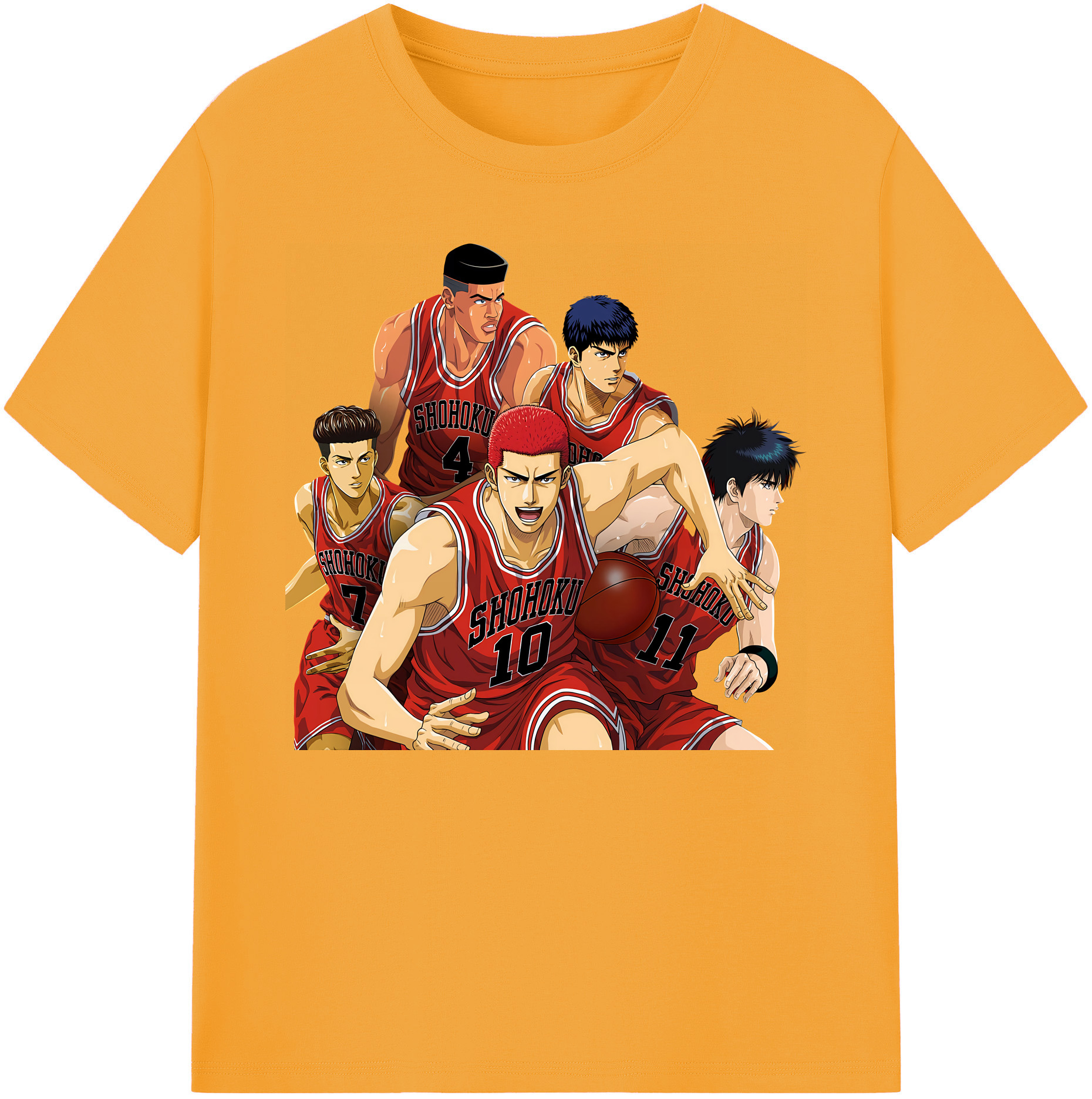 （画像用） SLAM DUNK／スラムダンク 綿100％ メンズ半袖Tシャツ｜肌触りやわらか＆通気性