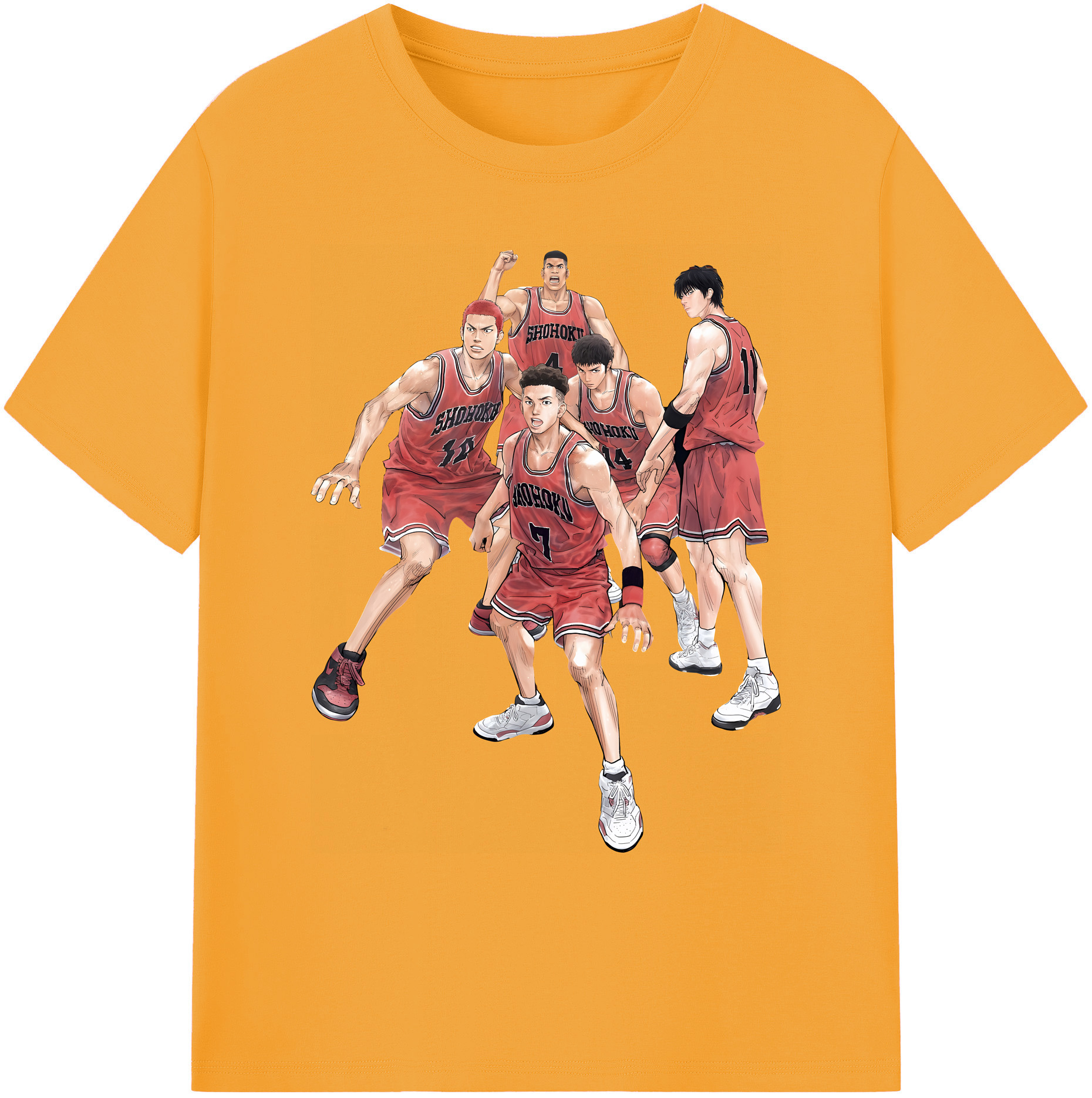 （画像用） SLAM DUNK／スラムダンク 綿100％ メンズ半袖Tシャツ｜肌触りやわらか＆通気性