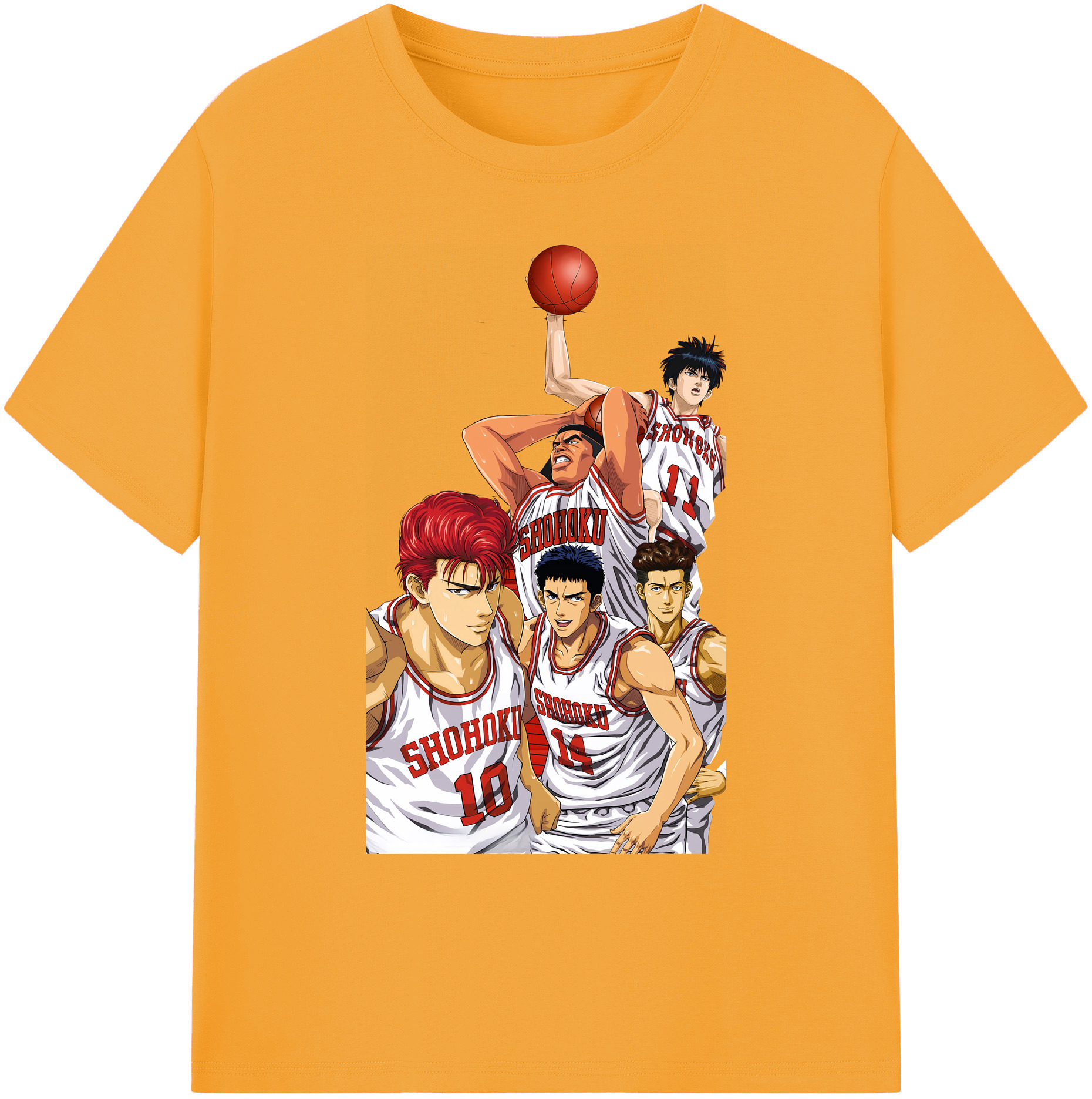 （画像用） SLAM DUNK／スラムダンク 綿100％ メンズ半袖Tシャツ｜肌触りやわらか＆通気性
