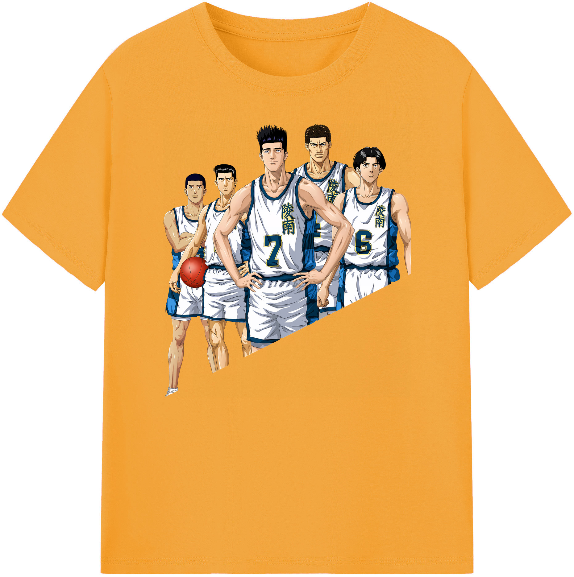 （画像用） SLAM DUNK／スラムダンク 綿100％ メンズ半袖Tシャツ｜肌触りやわらか＆通気性