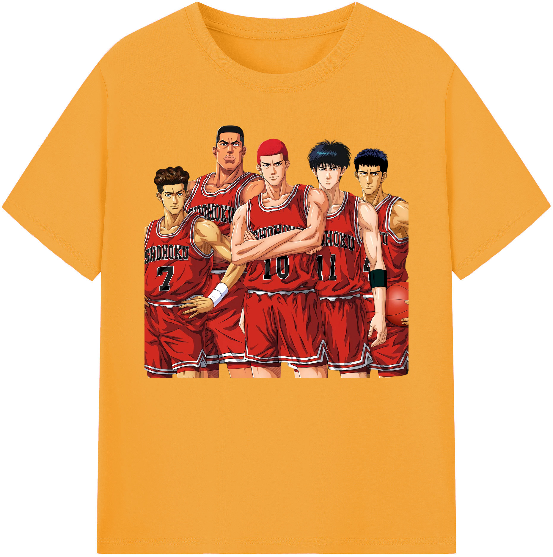 （画像用） SLAM DUNK／スラムダンク 綿100％ メンズ半袖Tシャツ｜肌触りやわらか＆通気性