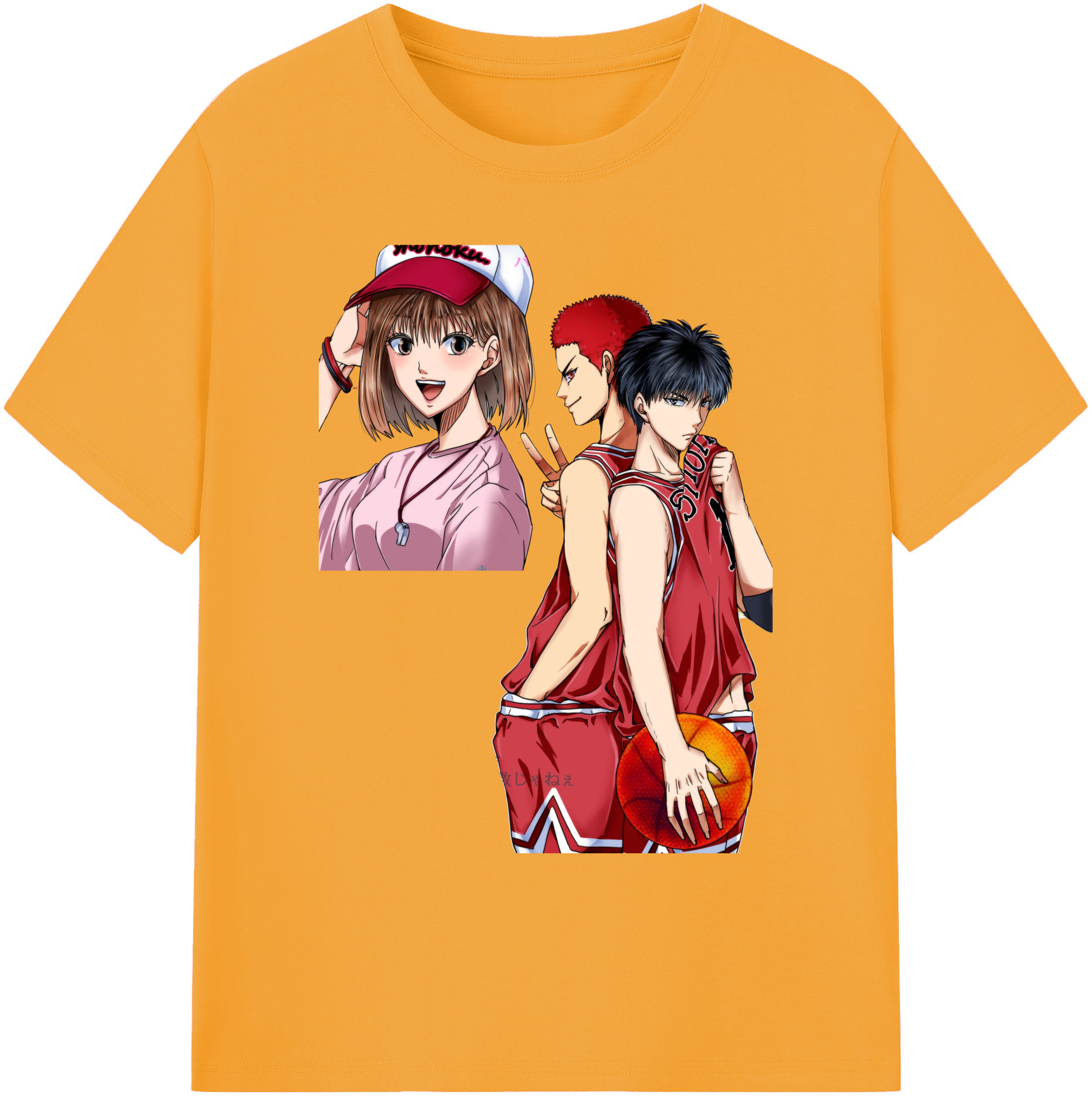 （画像用） SLAM DUNK／スラムダンク 綿100％ メンズ半袖Tシャツ｜肌触りやわらか＆通気性