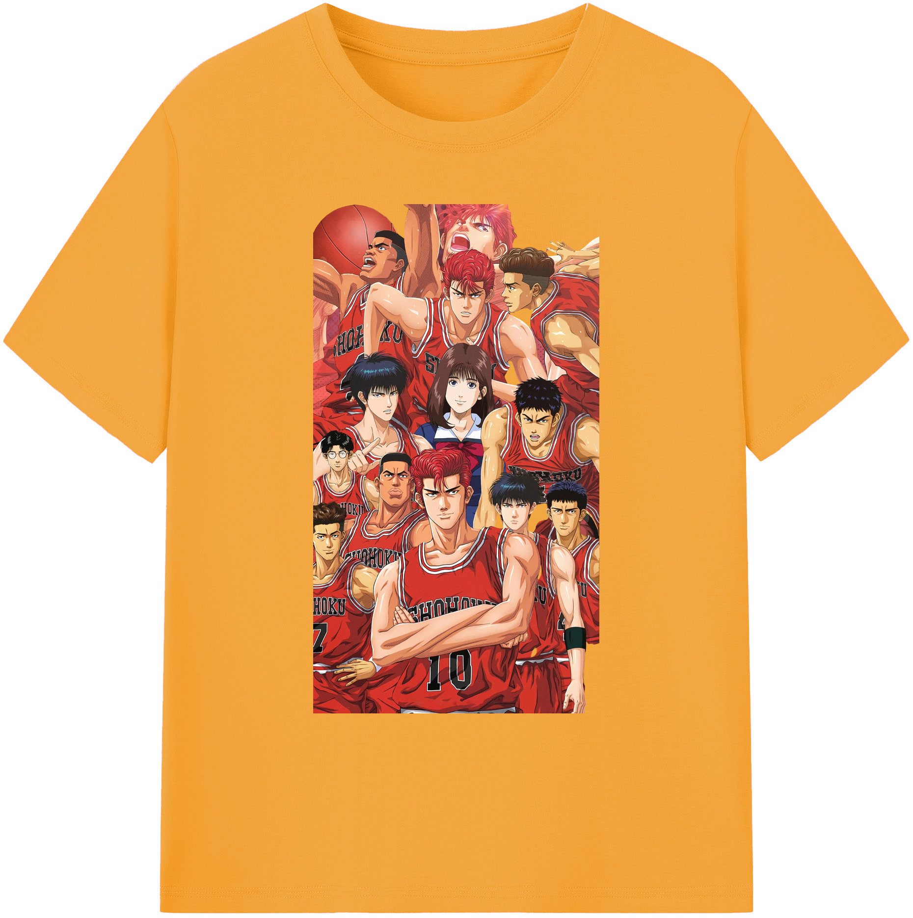 （画像用） SLAM DUNK／スラムダンク 綿100％ メンズ半袖Tシャツ｜肌触りやわらか＆通気性