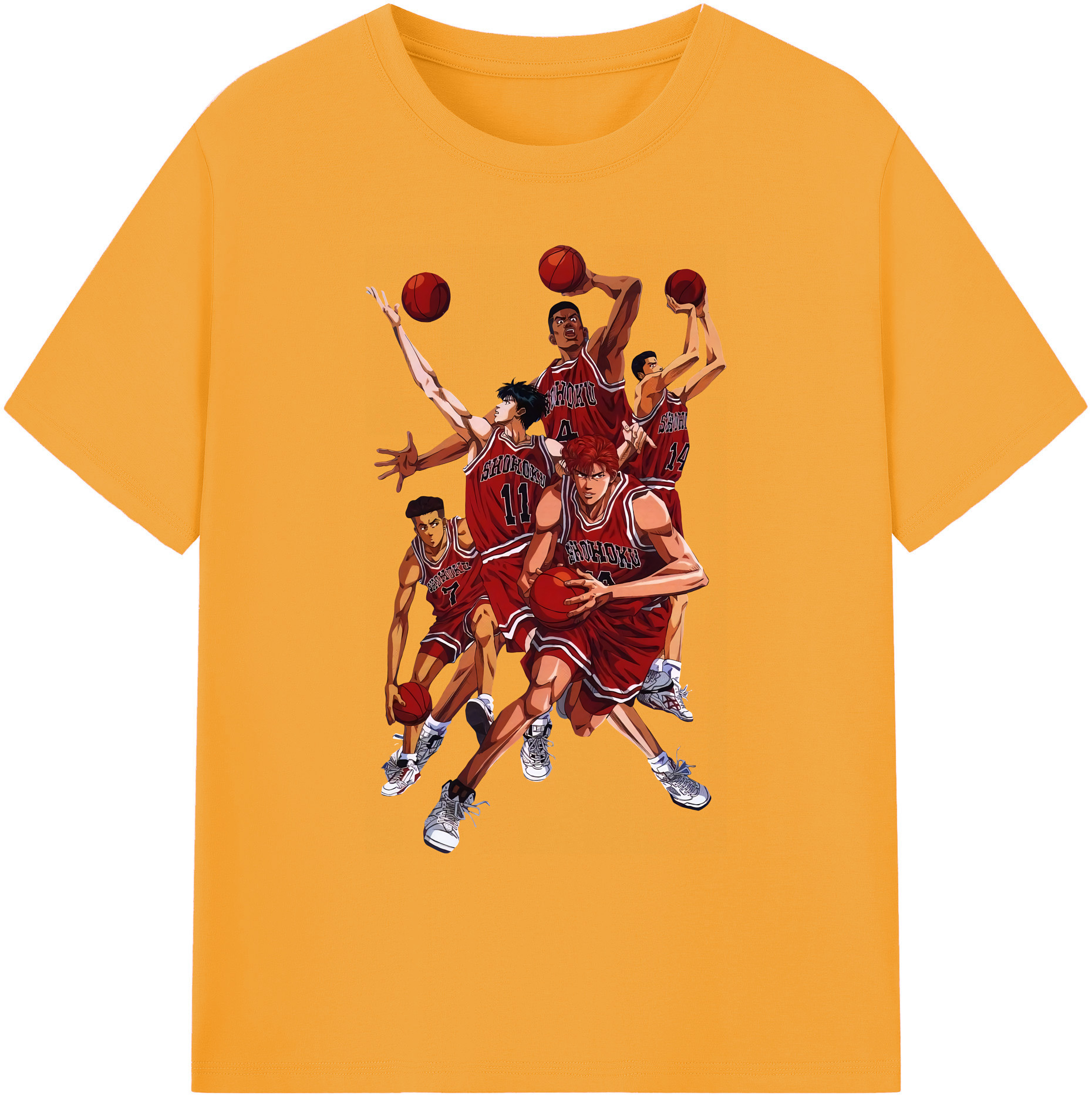 （画像用） SLAM DUNK／スラムダンク 綿100％ メンズ半袖Tシャツ｜肌触りやわらか＆通気性
