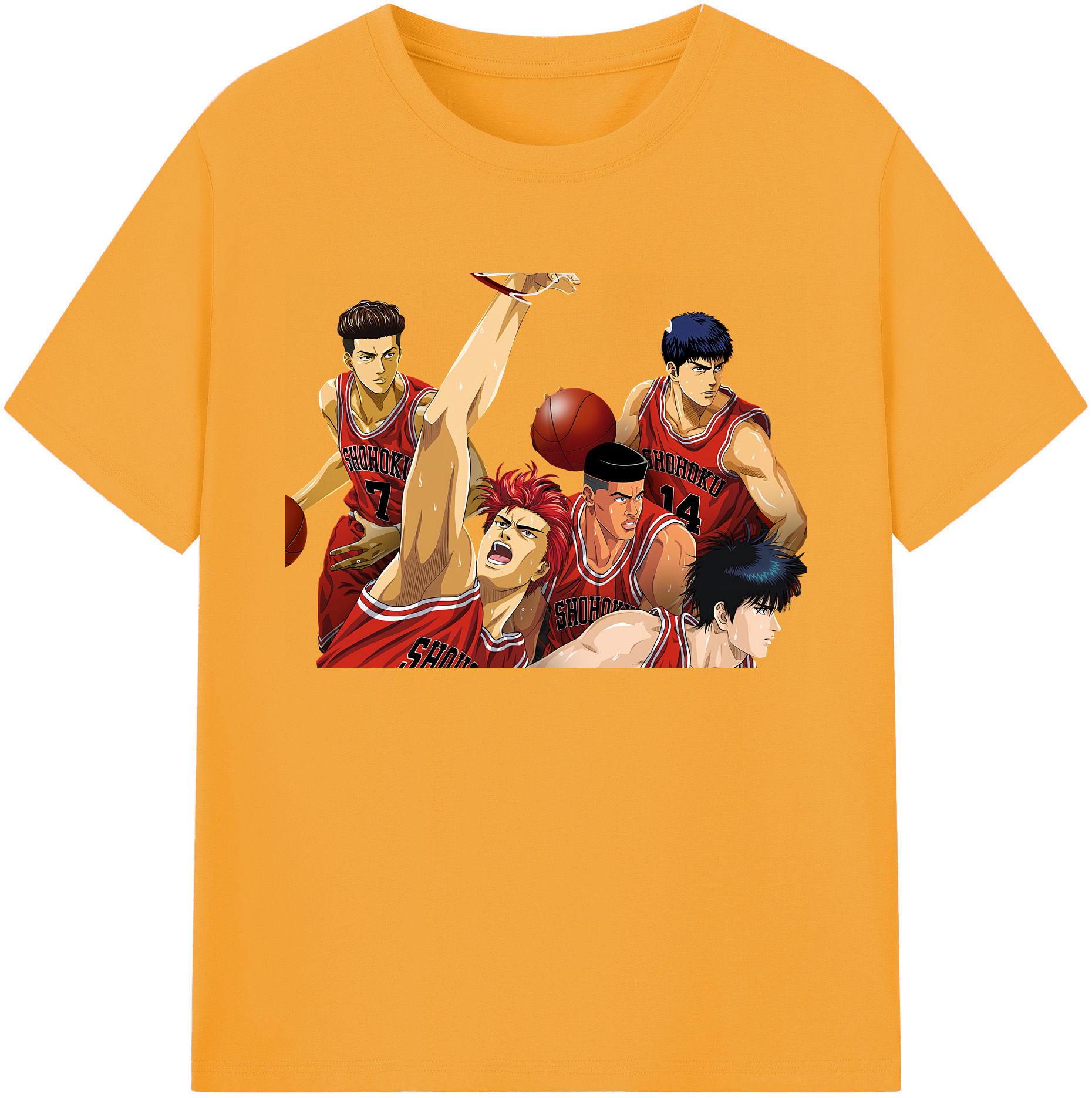 （画像用） SLAM DUNK／スラムダンク 綿100％ メンズ半袖Tシャツ｜肌触りやわらか＆通気性