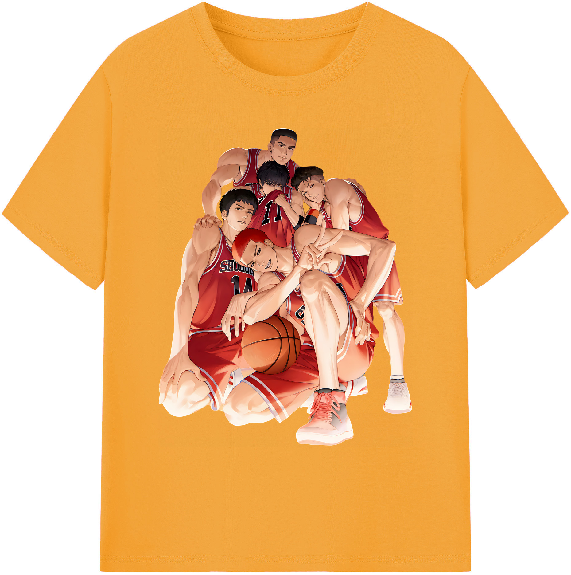 （画像用） SLAM DUNK／スラムダンク 綿100％ メンズ半袖Tシャツ｜肌触りやわらか＆通気性