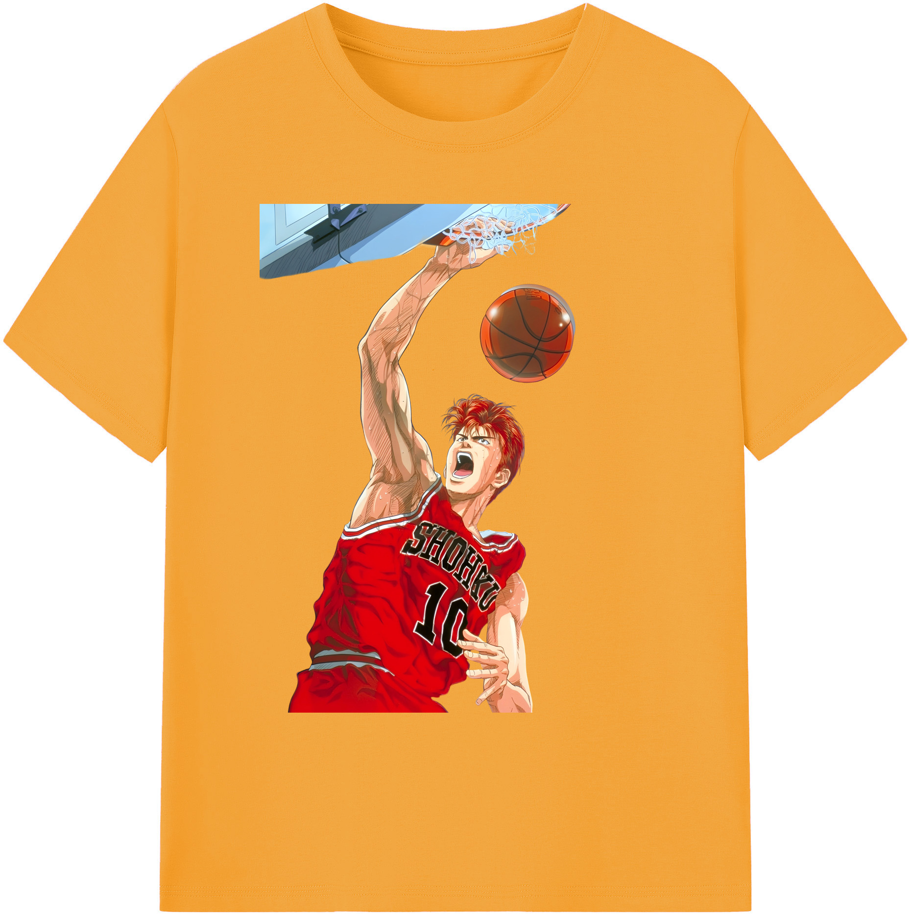 （画像用） SLAM DUNK／スラムダンク 綿100％ メンズ半袖Tシャツ｜肌触りやわらか＆通気性