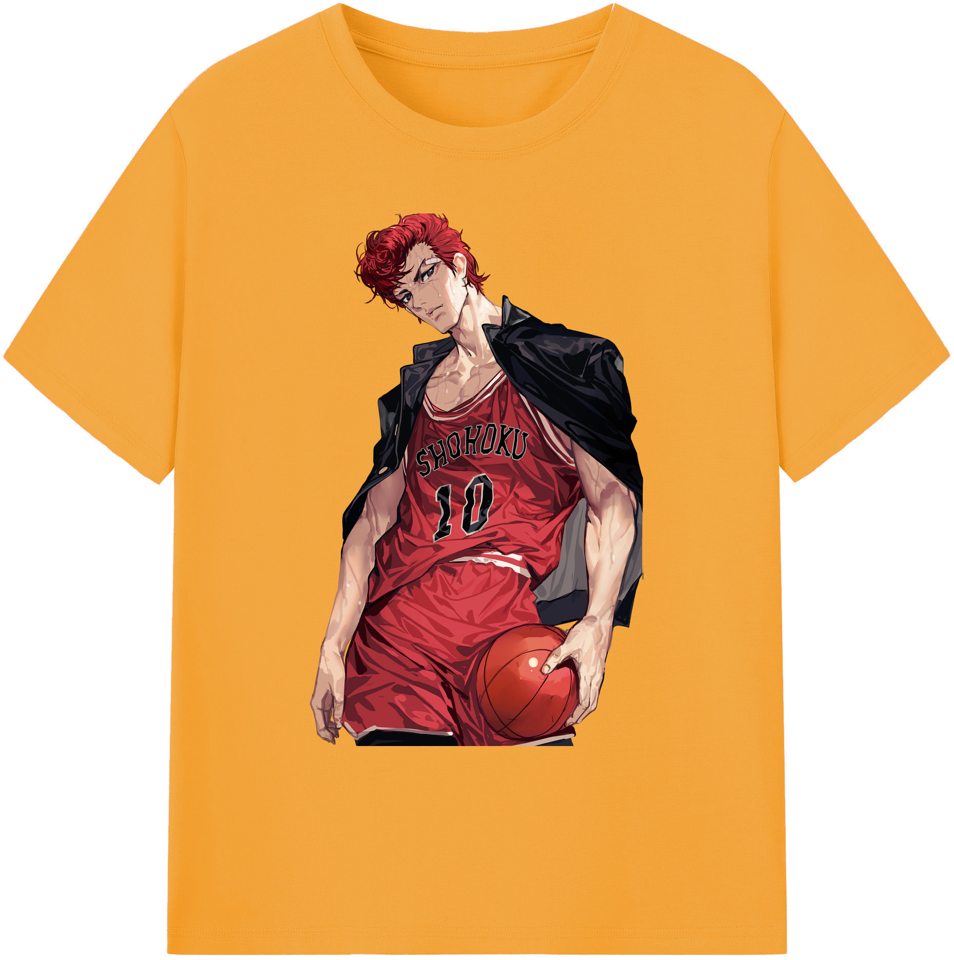 （画像用） SLAM DUNK／スラムダンク 綿100％ メンズ半袖Tシャツ｜肌触りやわらか＆通気性