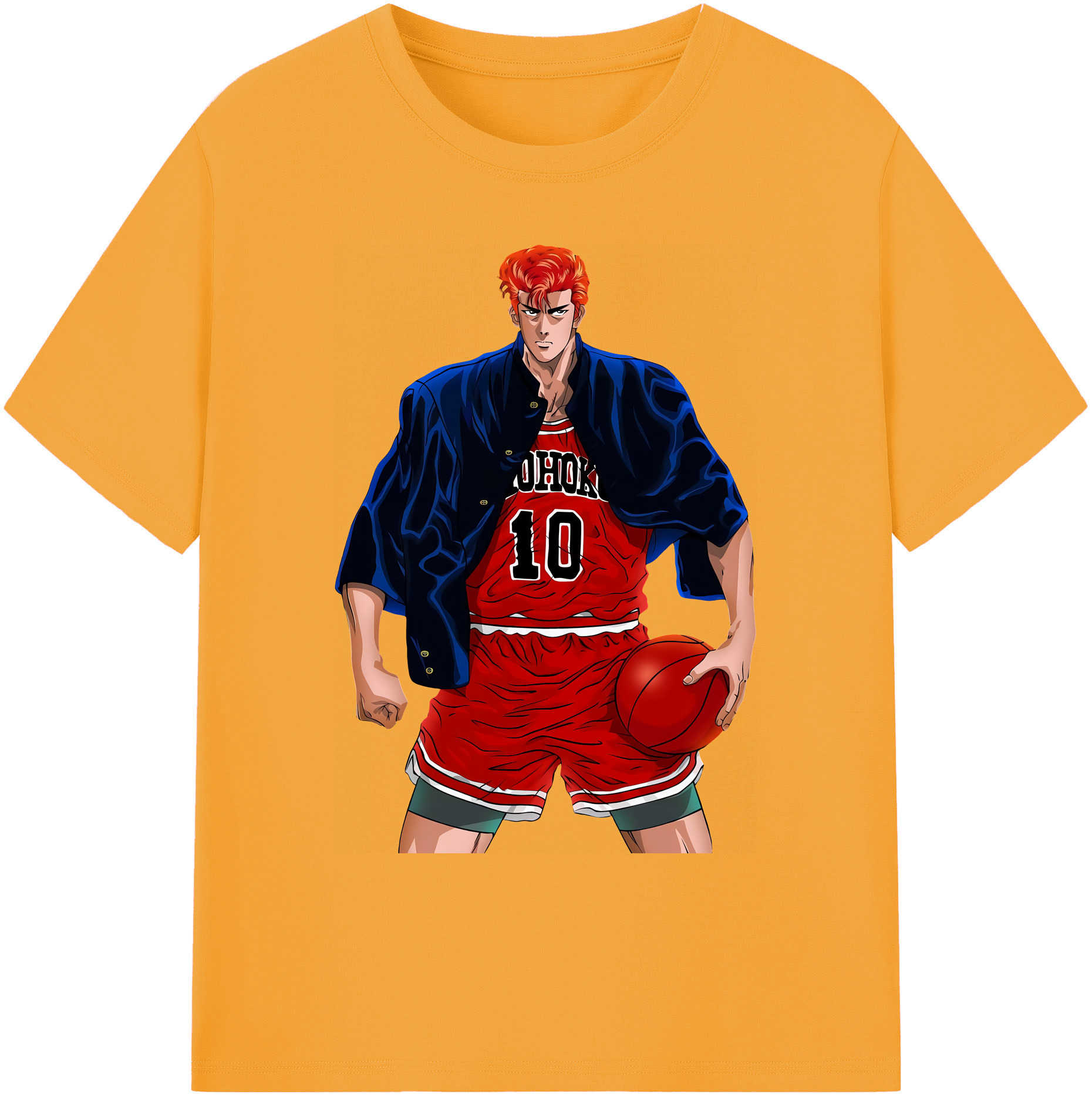 （画像用） SLAM DUNK／スラムダンク 綿100％ メンズ半袖Tシャツ｜肌触りやわらか＆通気性