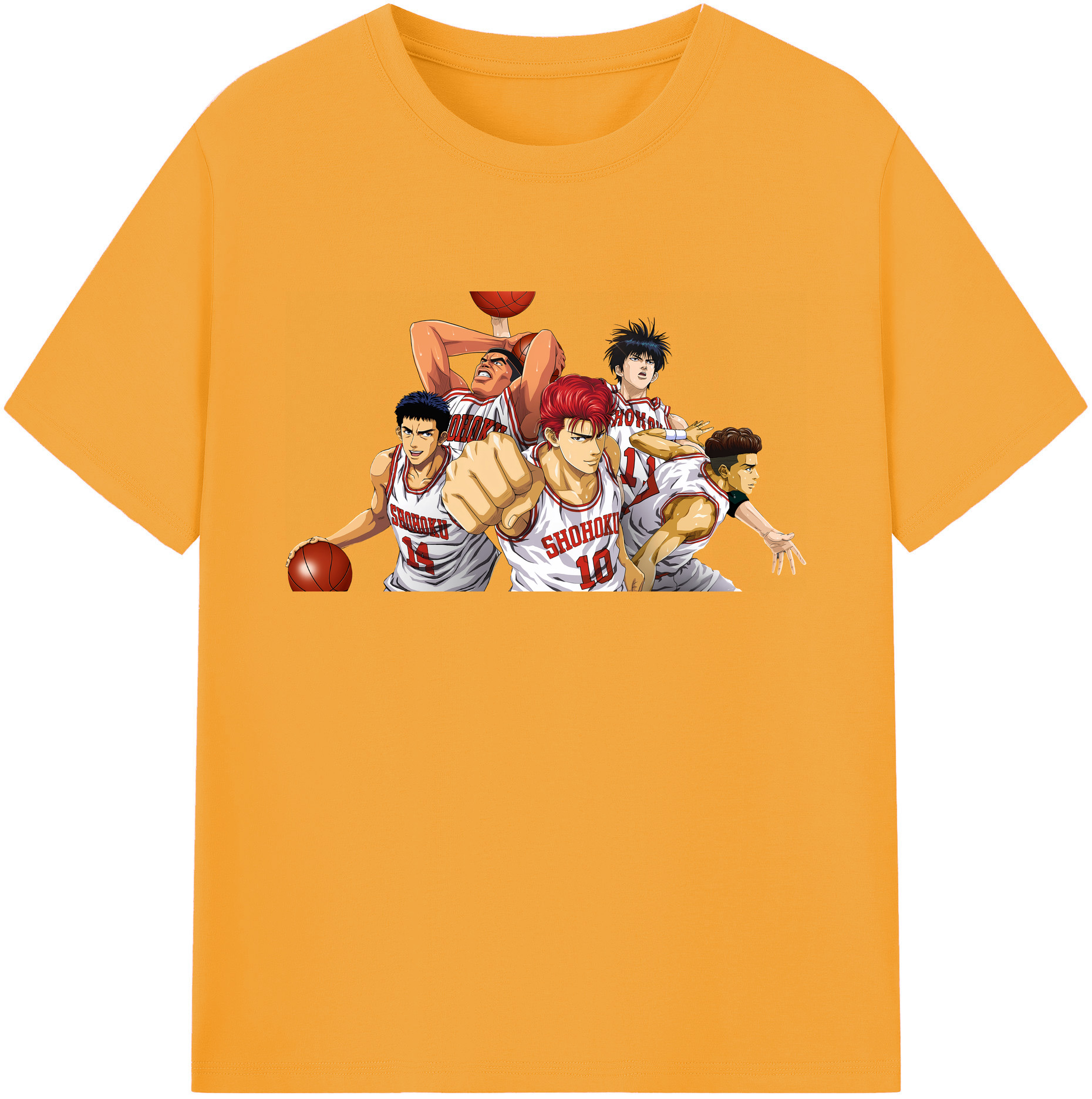 （画像用） SLAM DUNK／スラムダンク 綿100％ メンズ半袖Tシャツ｜肌触りやわらか＆通気性