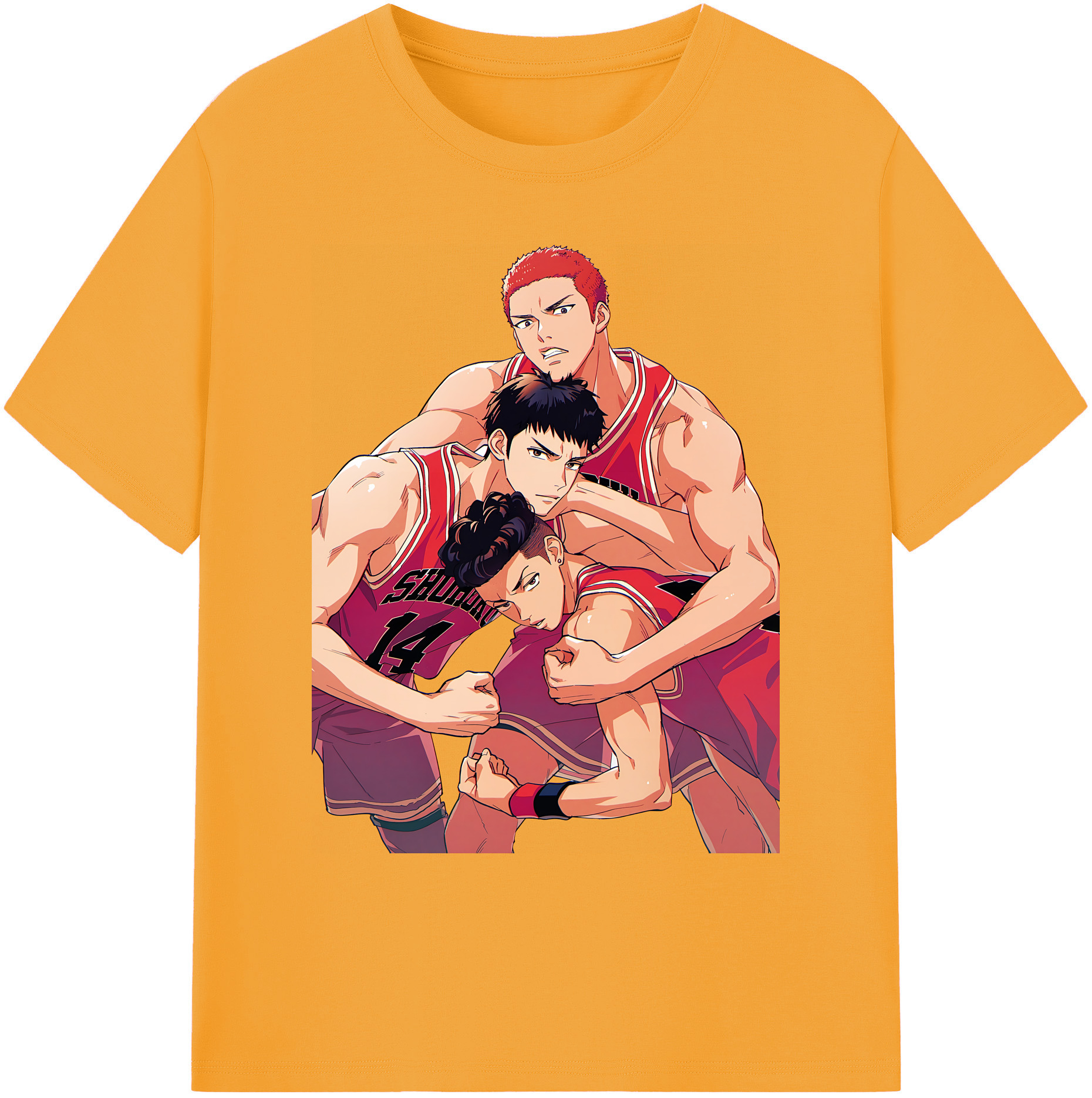 （画像用） SLAM DUNK／スラムダンク 綿100％ メンズ半袖Tシャツ｜肌触りやわらか＆通気性