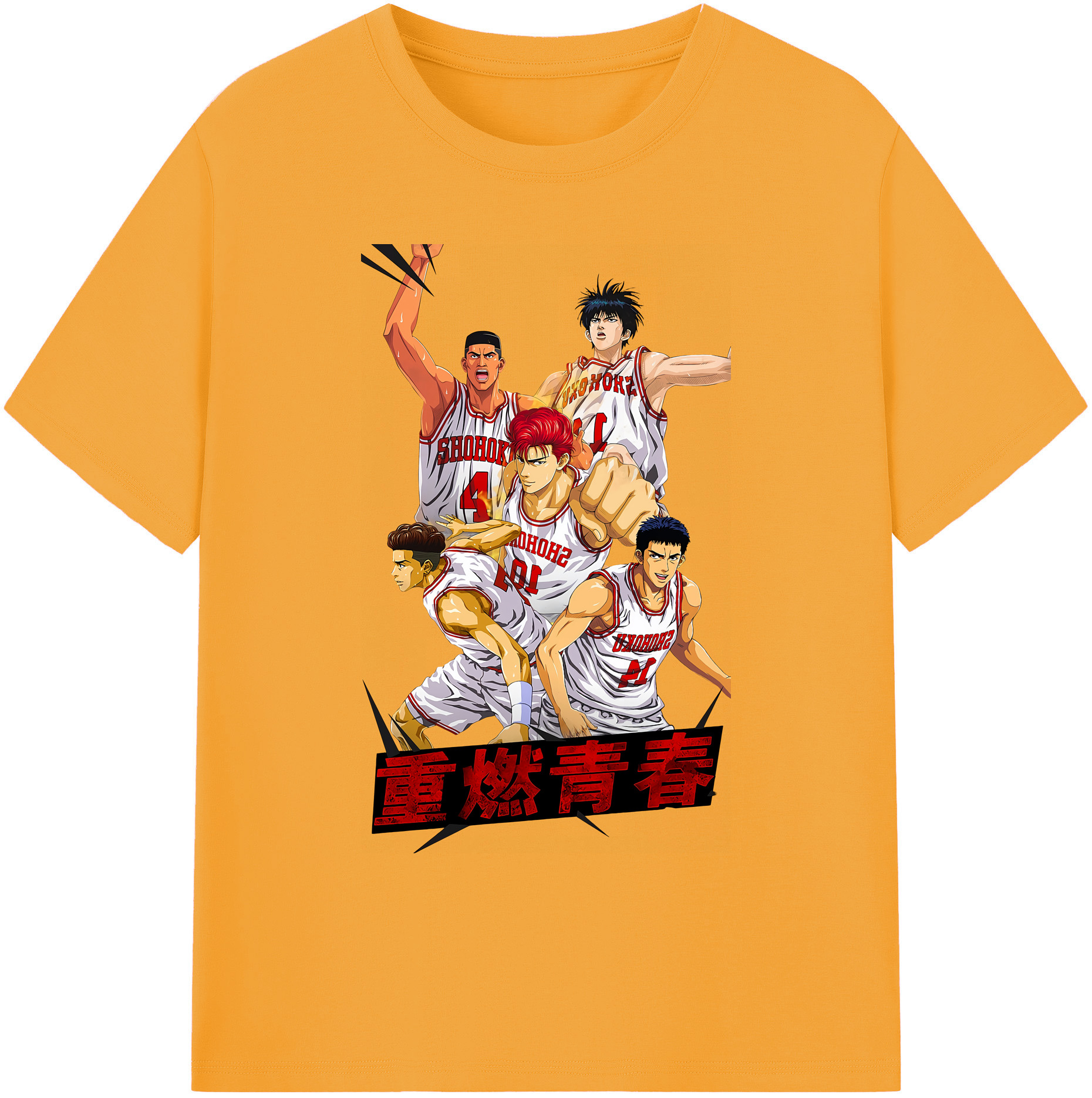 （画像用） SLAM DUNK／スラムダンク 綿100％ メンズ半袖Tシャツ｜肌触りやわらか＆通気性