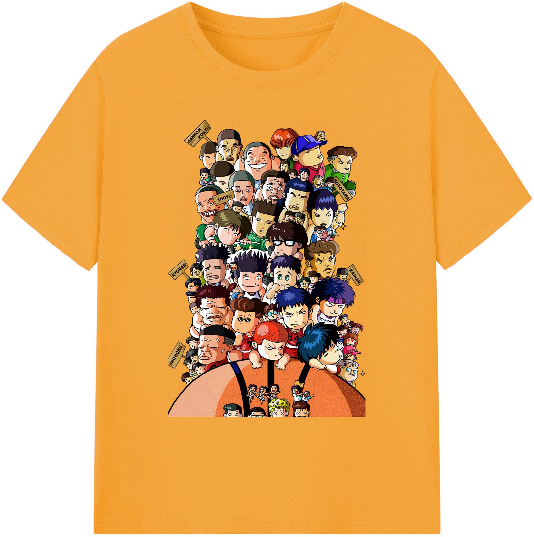 （画像用） SLAM DUNK／スラムダンク 綿100％ メンズ半袖Tシャツ｜肌触りやわらか＆通気性