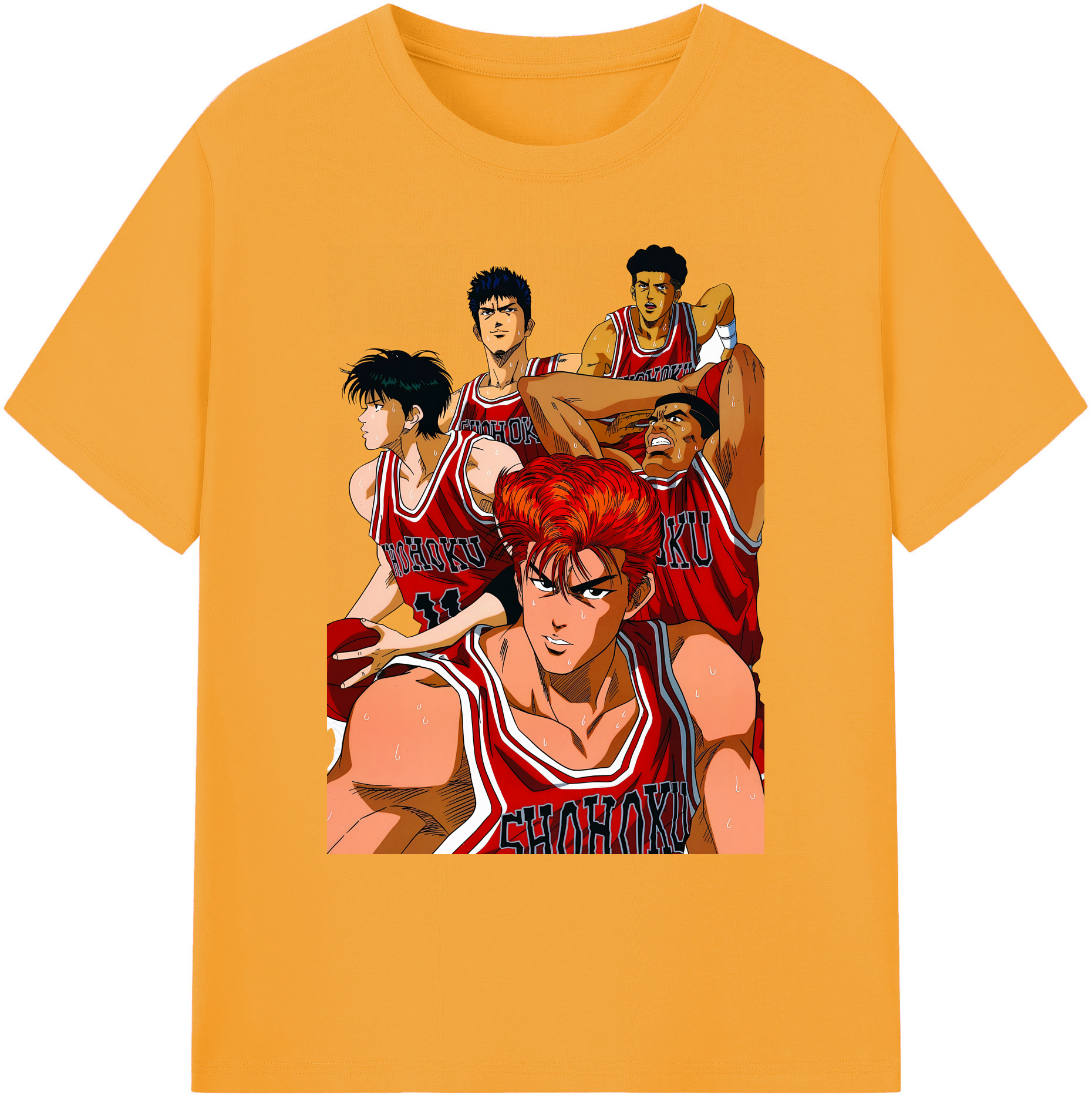 （画像用） SLAM DUNK／スラムダンク 綿100％ メンズ半袖Tシャツ｜肌触りやわらか＆通気性