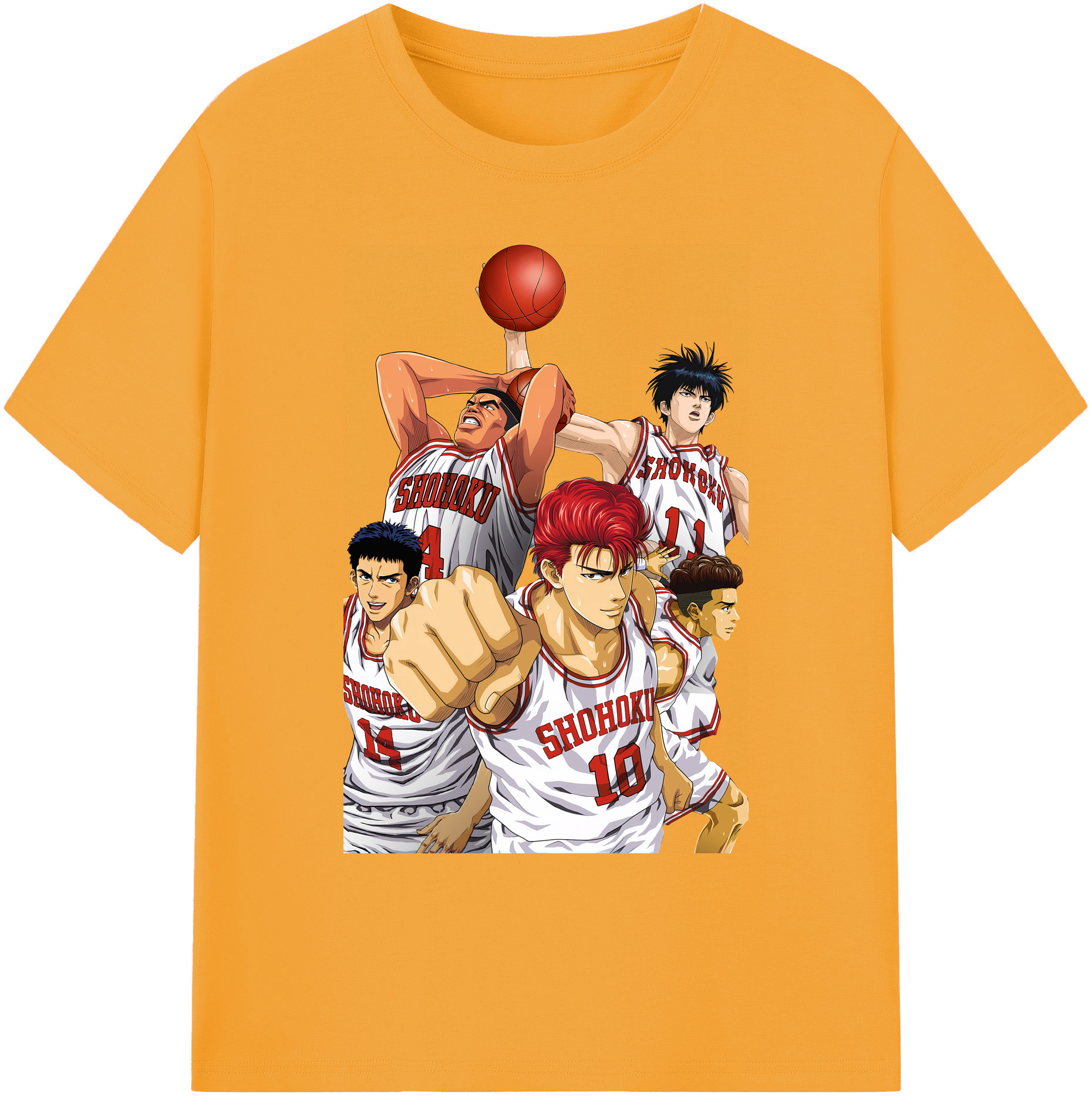 （画像用） SLAM DUNK／スラムダンク 綿100％ メンズ半袖Tシャツ｜肌触りやわらか＆通気性