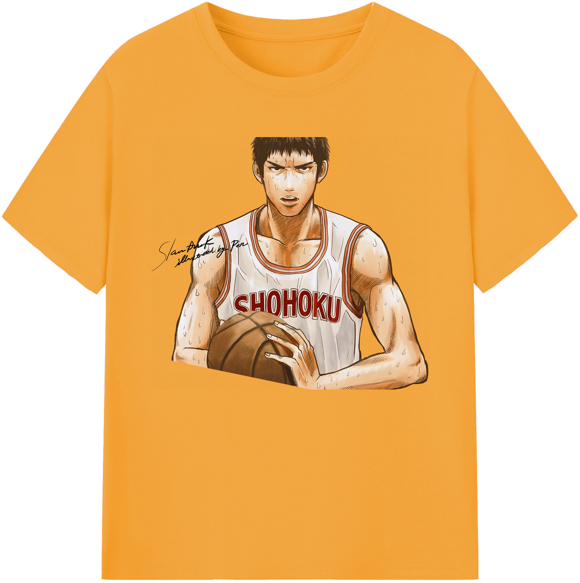 （画像用） SLAM DUNK／スラムダンク 綿100％ メンズ半袖Tシャツ｜肌触りやわらか＆通気性