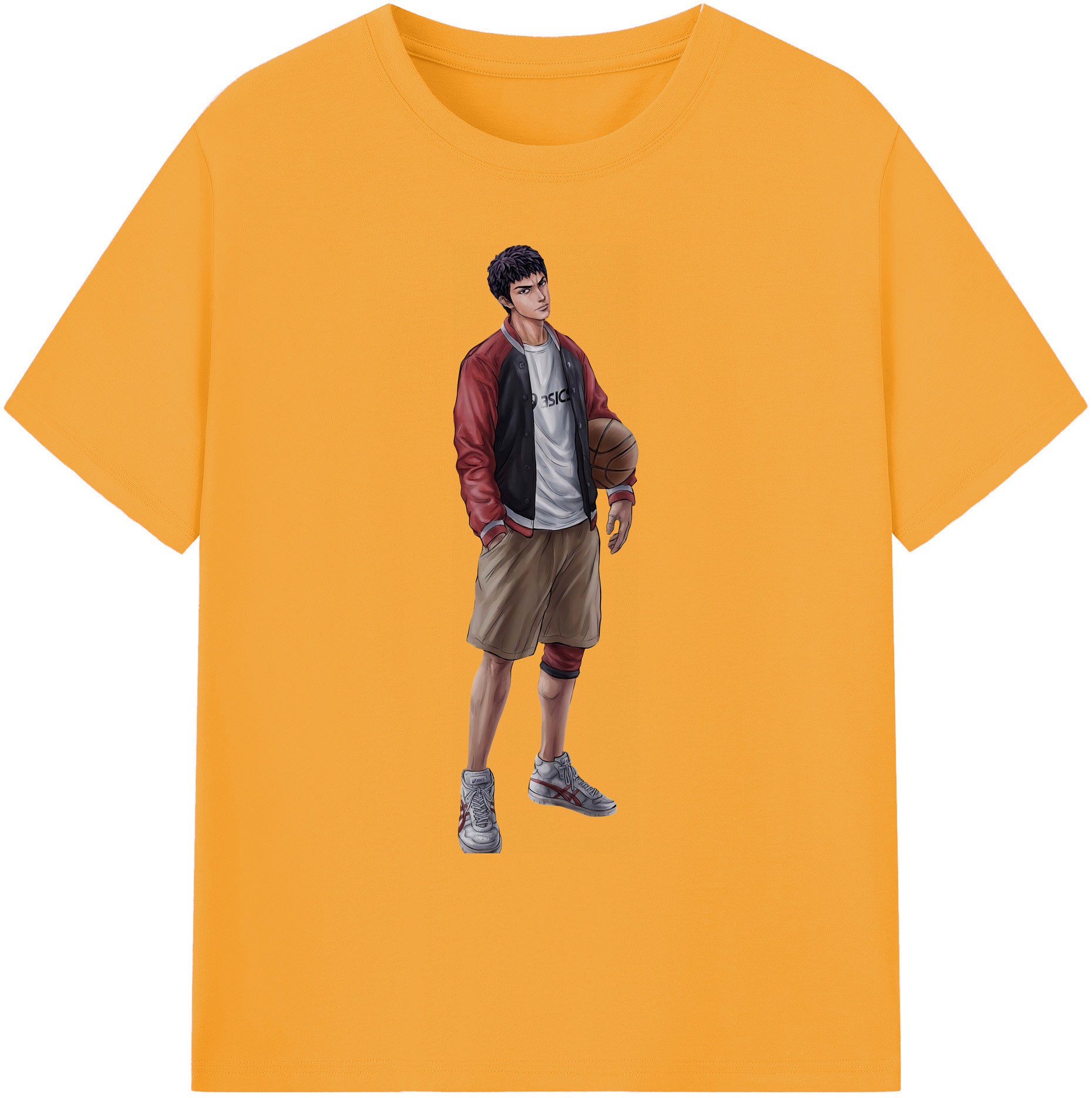 （画像用） SLAM DUNK／スラムダンク 綿100％ メンズ半袖Tシャツ｜肌触りやわらか＆通気性