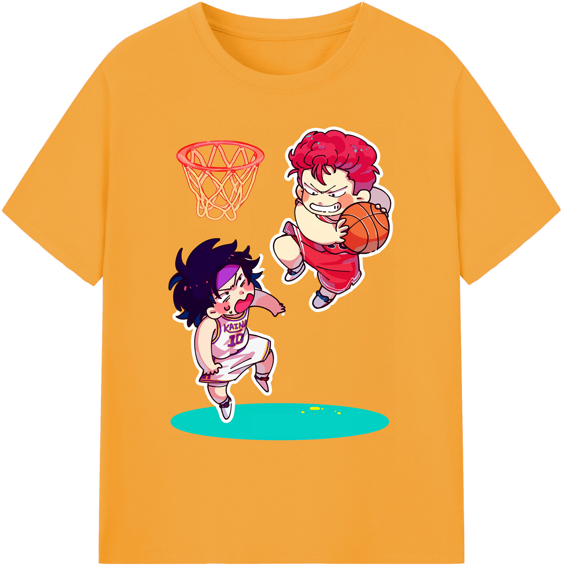 （画像用） SLAM DUNK／スラムダンク 綿100％ メンズ半袖Tシャツ｜肌触りやわらか＆通気性
