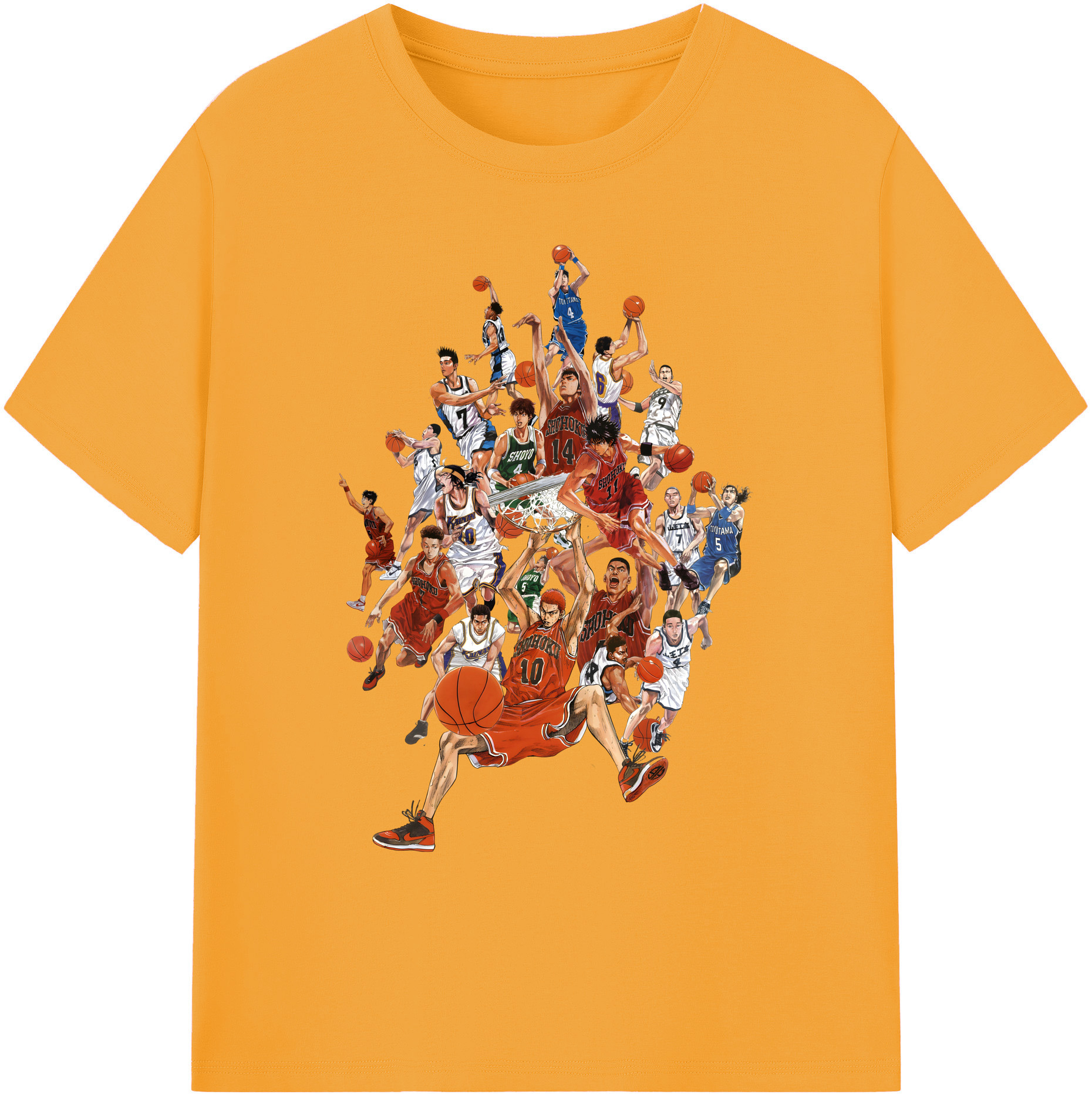 （画像用） SLAM DUNK／スラムダンク 綿100％ メンズ半袖Tシャツ｜肌触りやわらか＆通気性