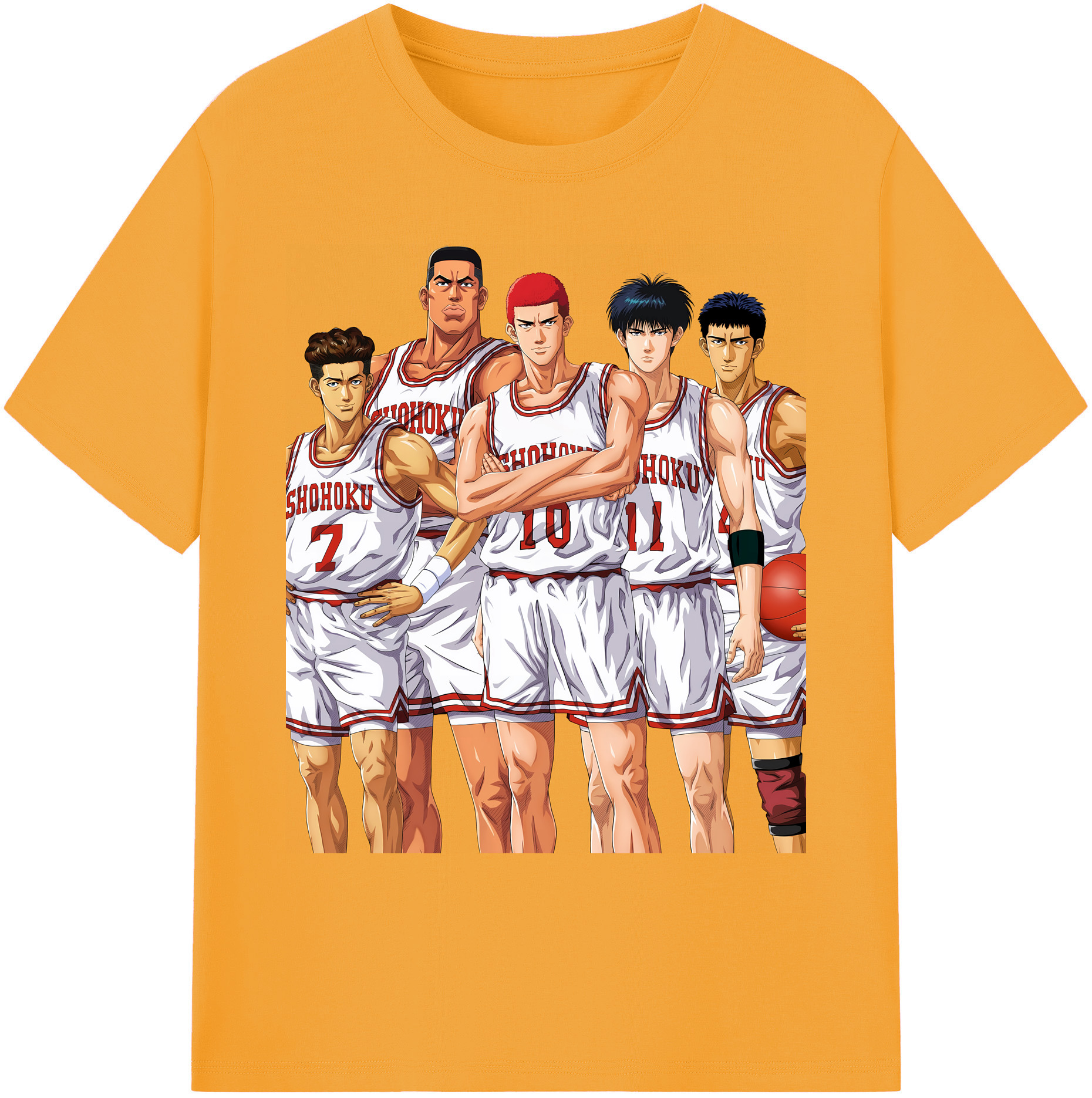 （画像用） SLAM DUNK／スラムダンク 綿100％ メンズ半袖Tシャツ｜肌触りやわらか＆通気性