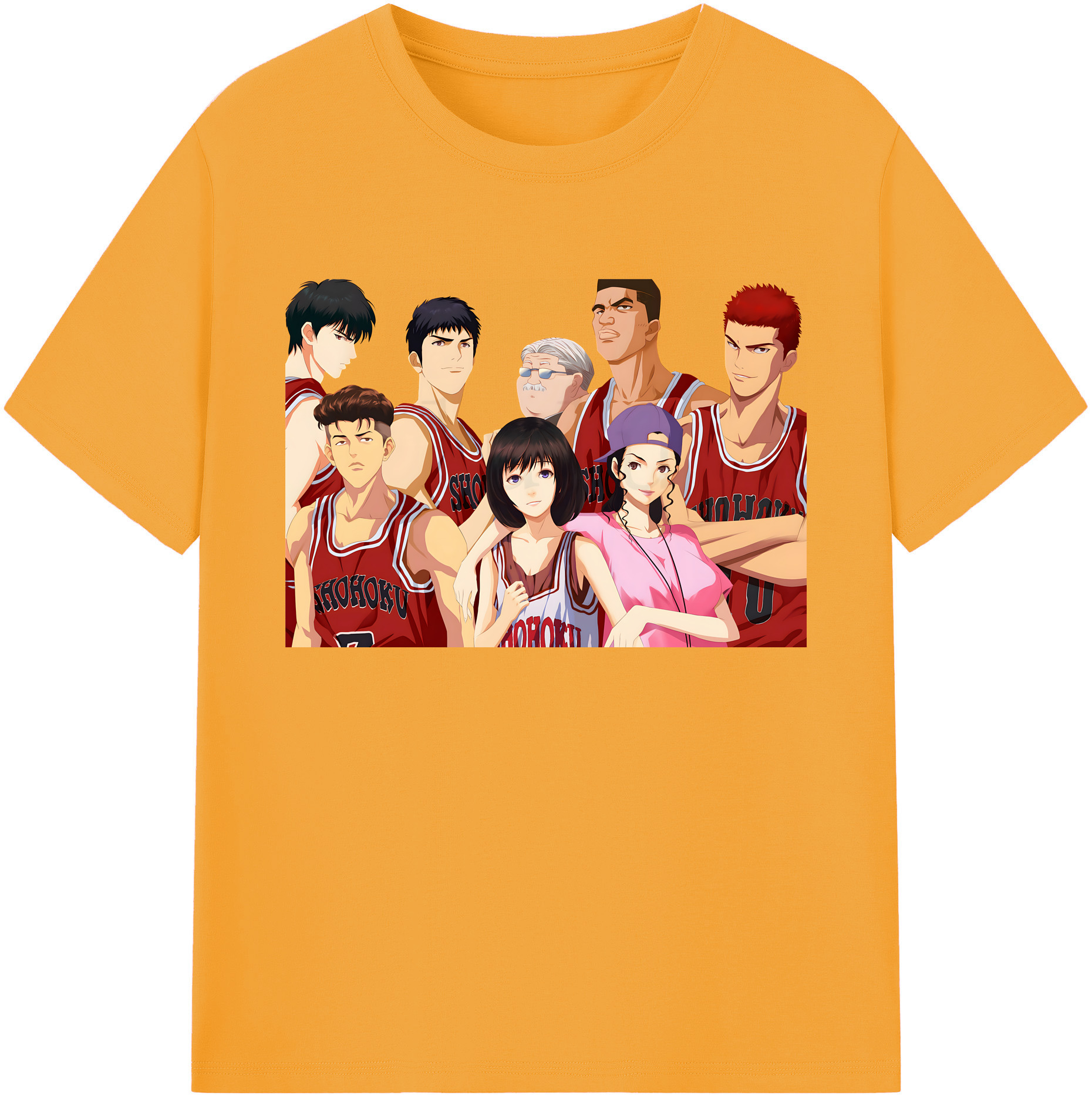 （画像用） SLAM DUNK／スラムダンク 綿100％ メンズ半袖Tシャツ｜肌触りやわらか＆通気性