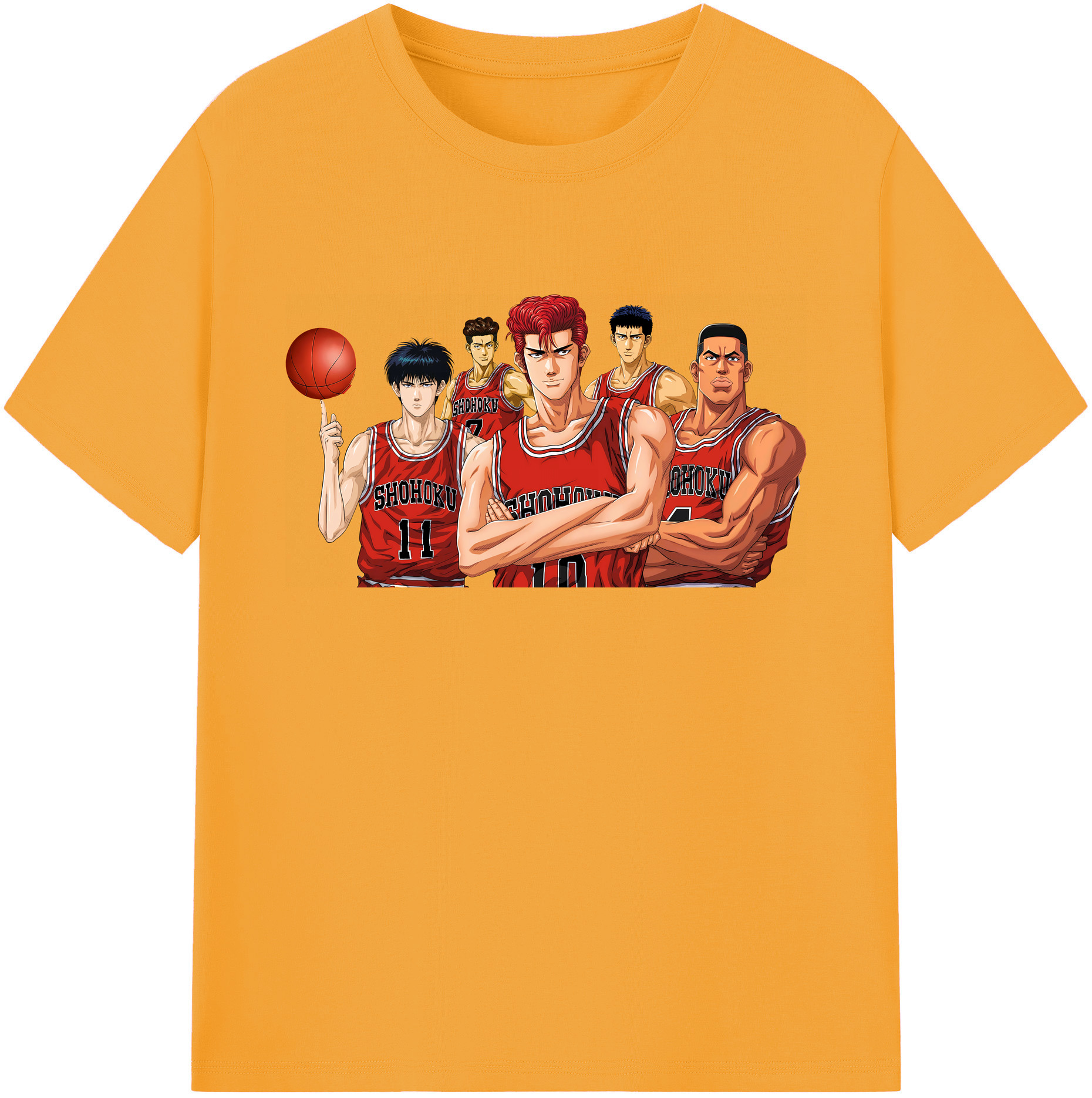 （画像用） SLAM DUNK／スラムダンク 綿100％ メンズ半袖Tシャツ｜肌触りやわらか＆通気性