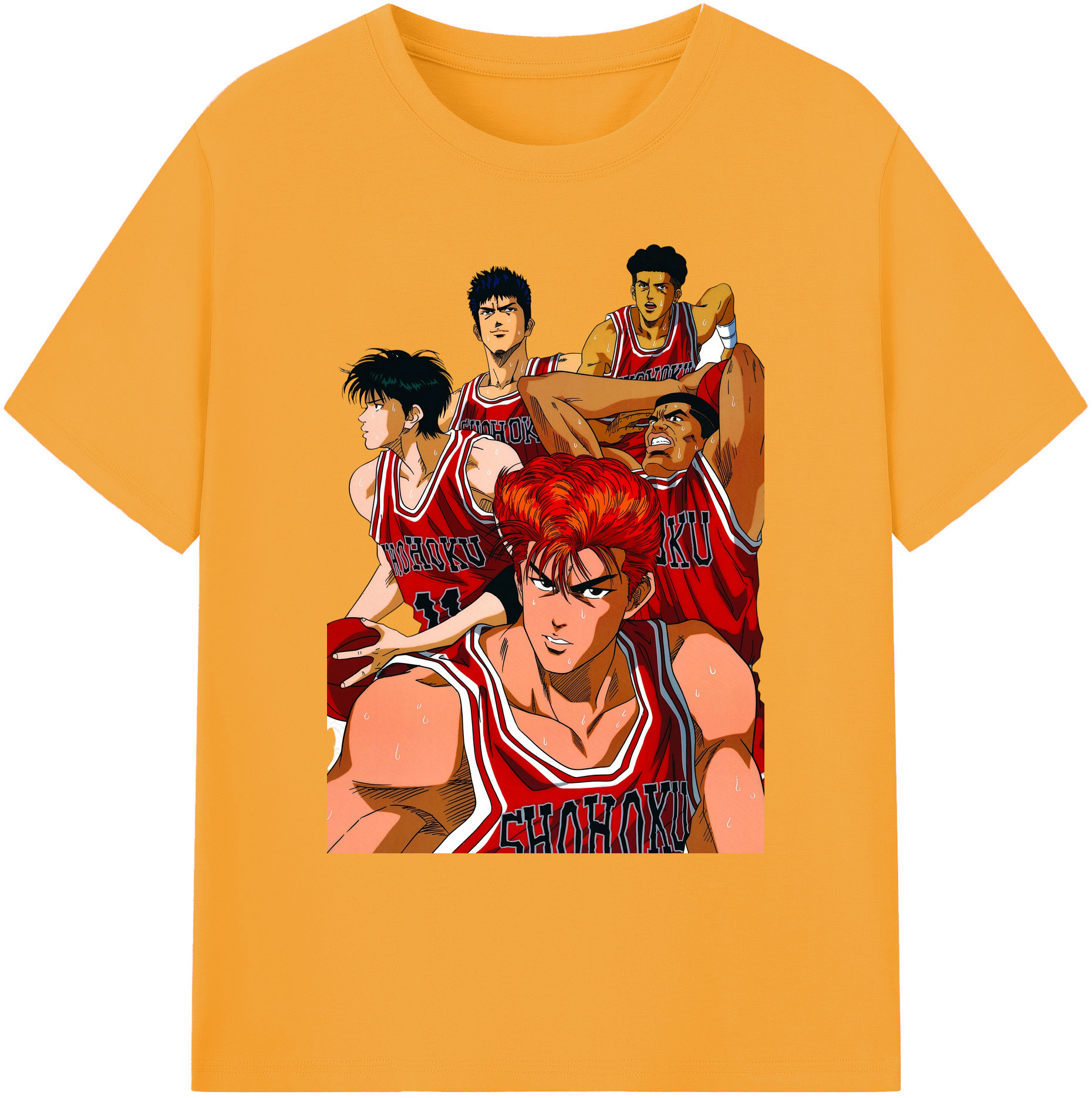 （画像用） SLAM DUNK／スラムダンク 綿100％ メンズ半袖Tシャツ｜肌触りやわらか＆通気性