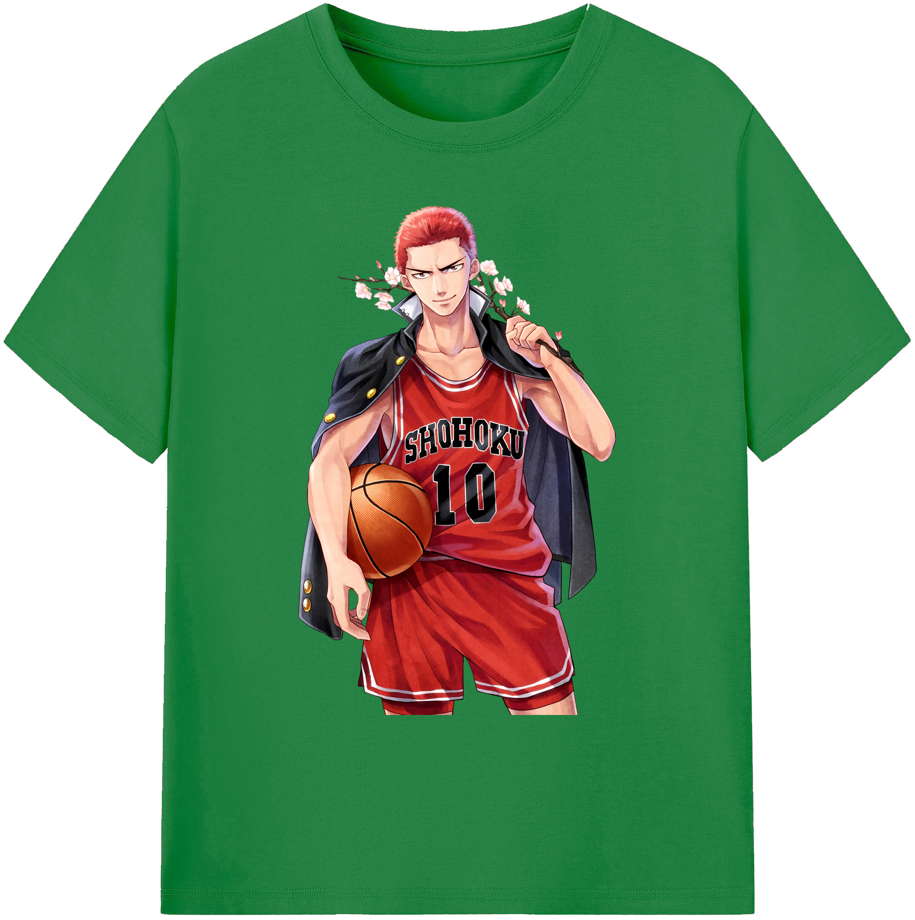 （画像用） SLAM DUNK／スラムダンク 綿100％ メンズ半袖Tシャツ｜肌触りやわらか＆通気性