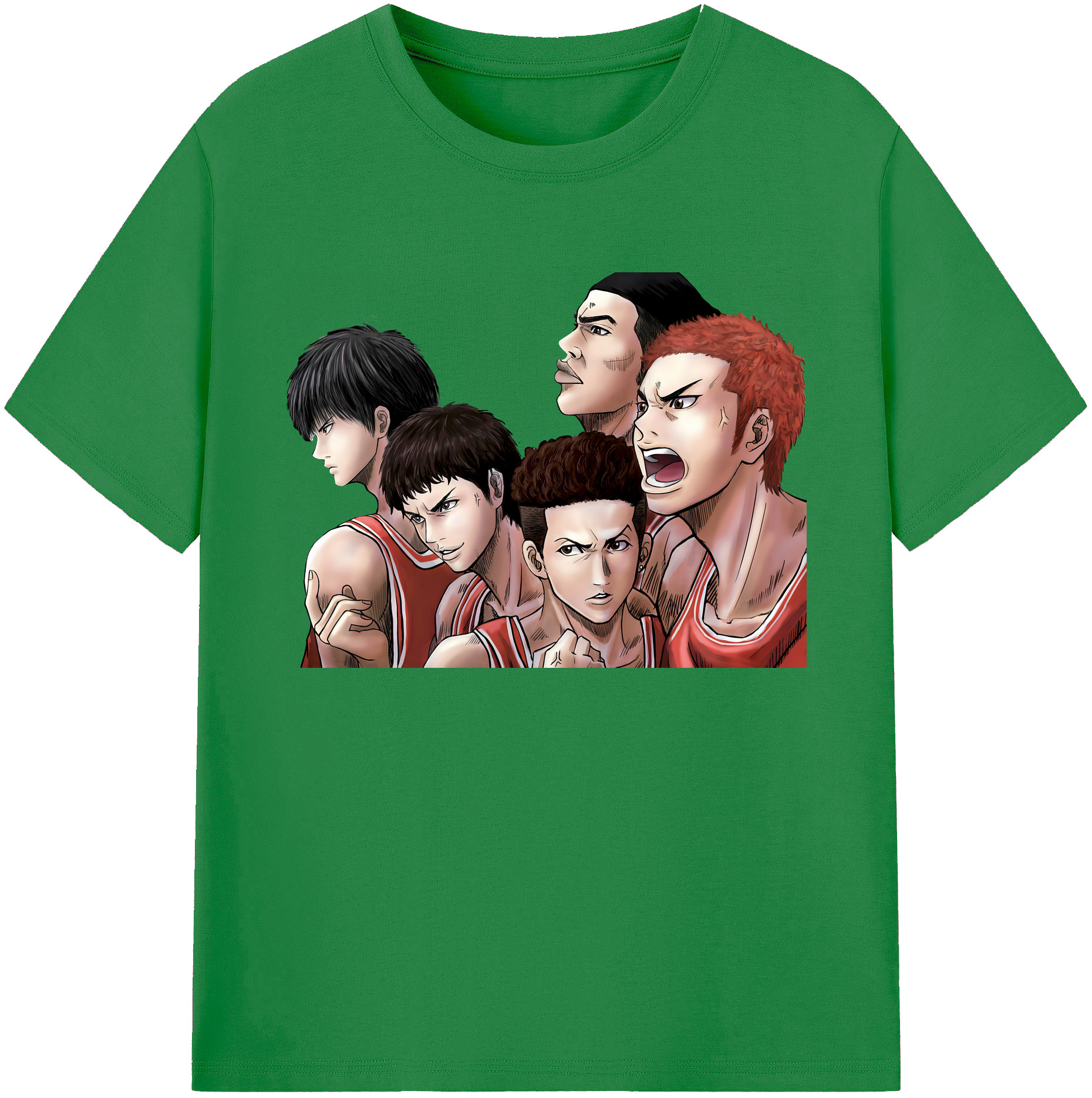 （画像用） SLAM DUNK／スラムダンク 綿100％ メンズ半袖Tシャツ｜肌触りやわらか＆通気性