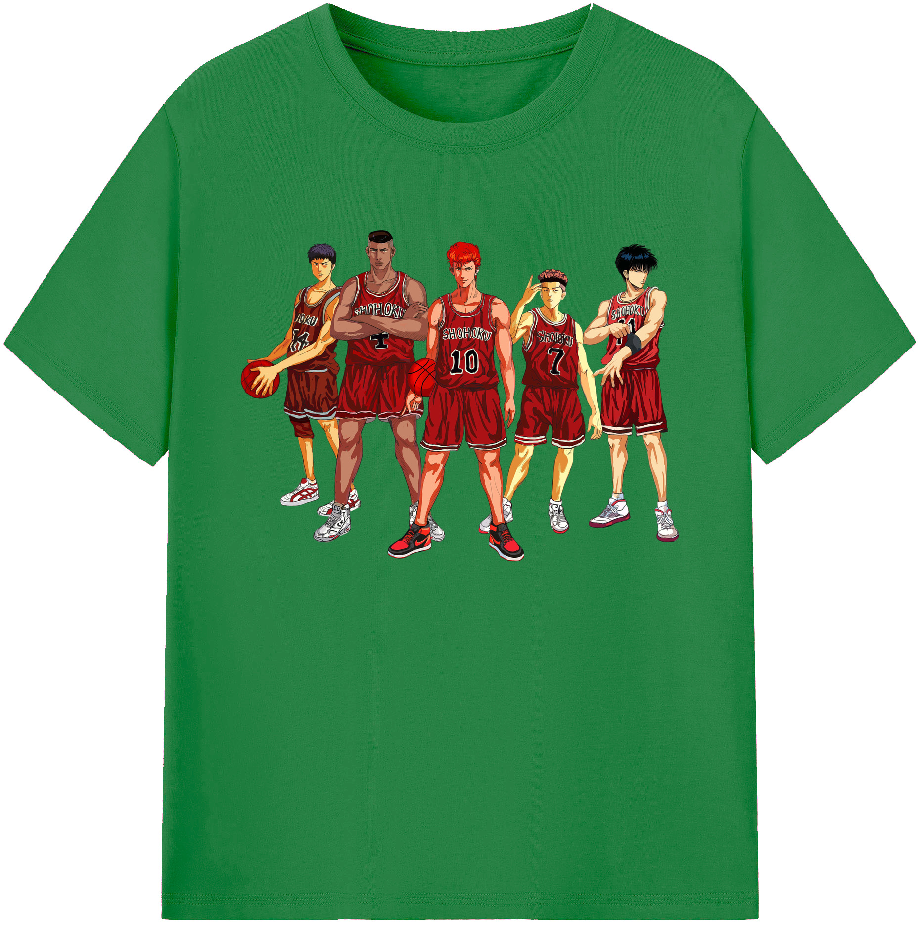 （画像用） SLAM DUNK／スラムダンク 綿100％ メンズ半袖Tシャツ｜肌触りやわらか＆通気性