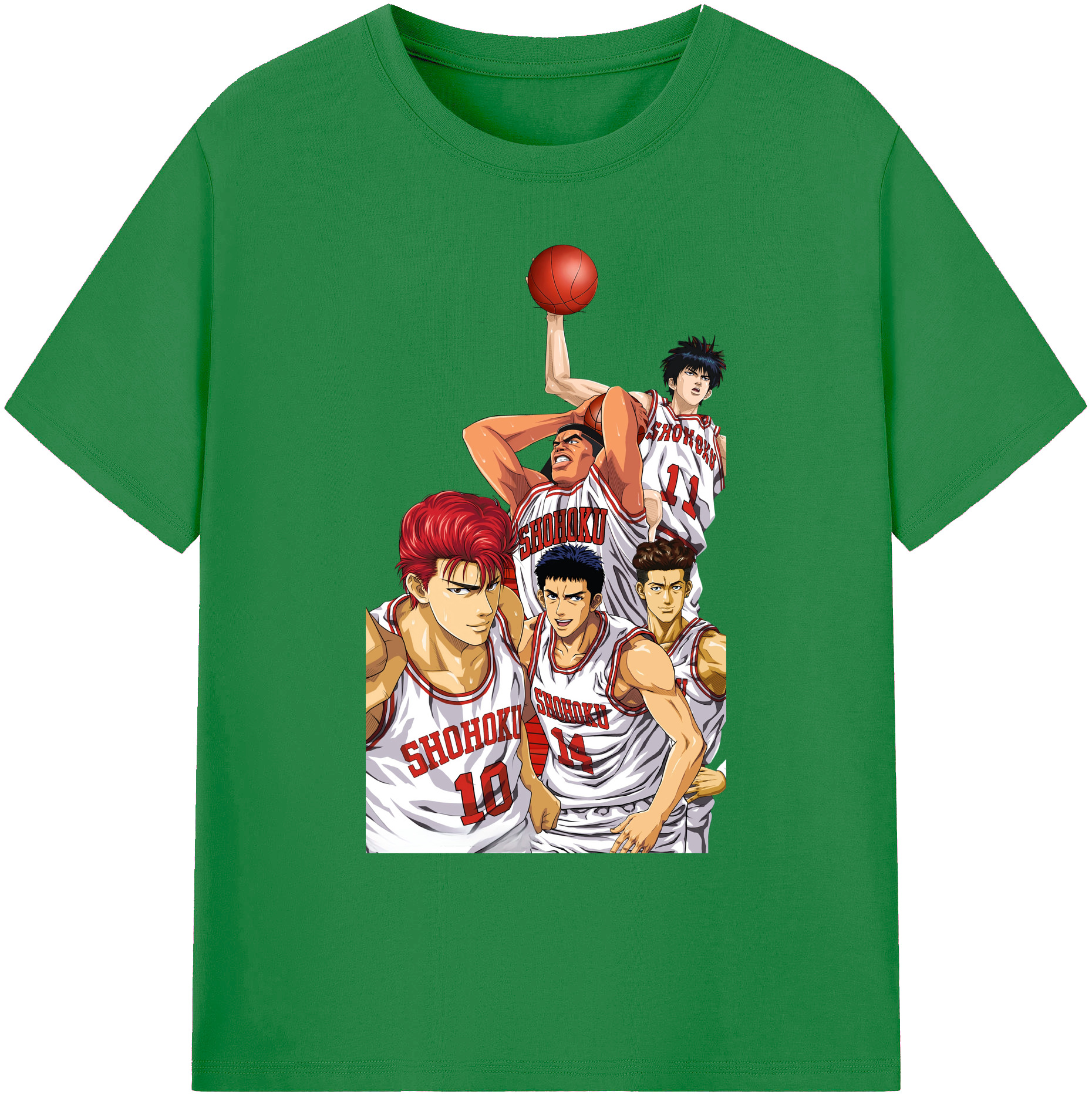 （画像用） SLAM DUNK／スラムダンク 綿100％ メンズ半袖Tシャツ｜肌触りやわらか＆通気性