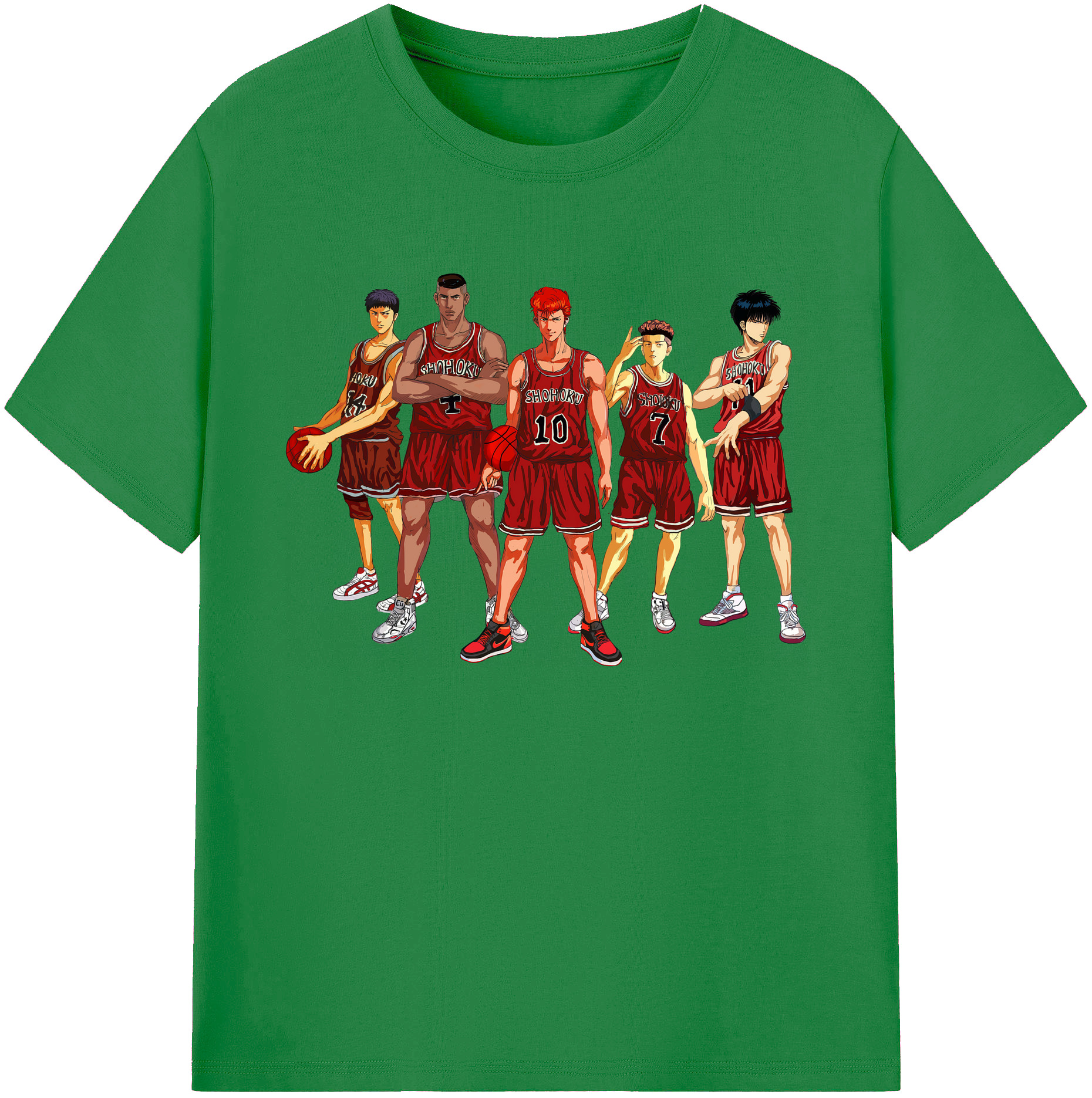 （画像用） SLAM DUNK／スラムダンク 綿100％ メンズ半袖Tシャツ｜肌触りやわらか＆通気性