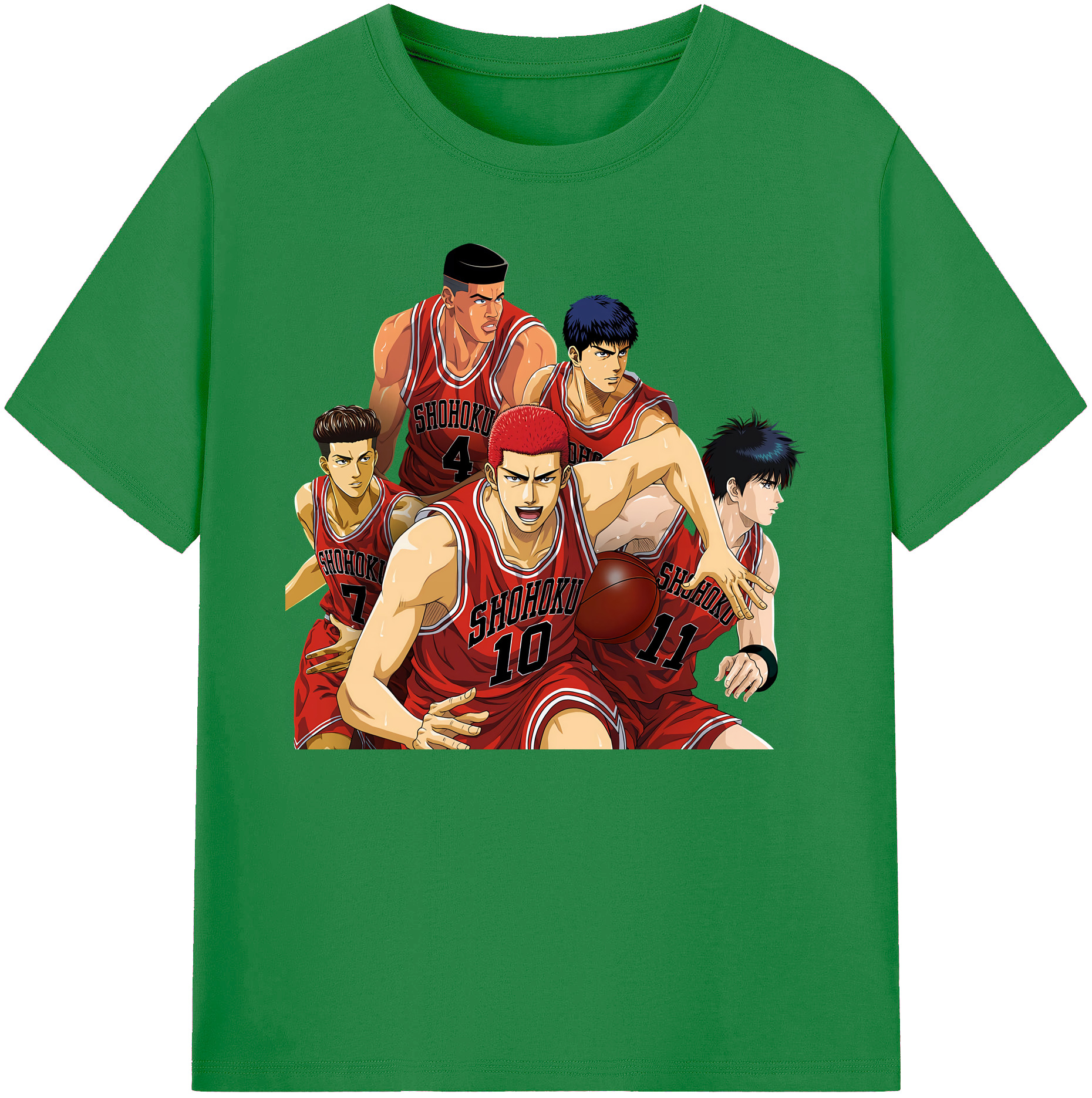 （画像用） SLAM DUNK／スラムダンク 綿100％ メンズ半袖Tシャツ｜肌触りやわらか＆通気性